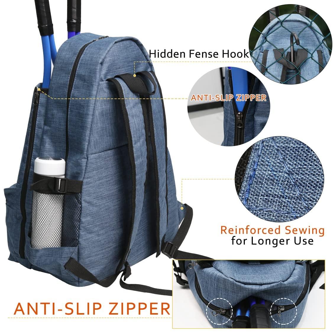Layway Tennis Backpack for Men Women,Tennis Rackets Bag to Carry Racquets of Racquetball, Squash,Badminton,Pickleball and Other Travel Sport Accessories - Image 4