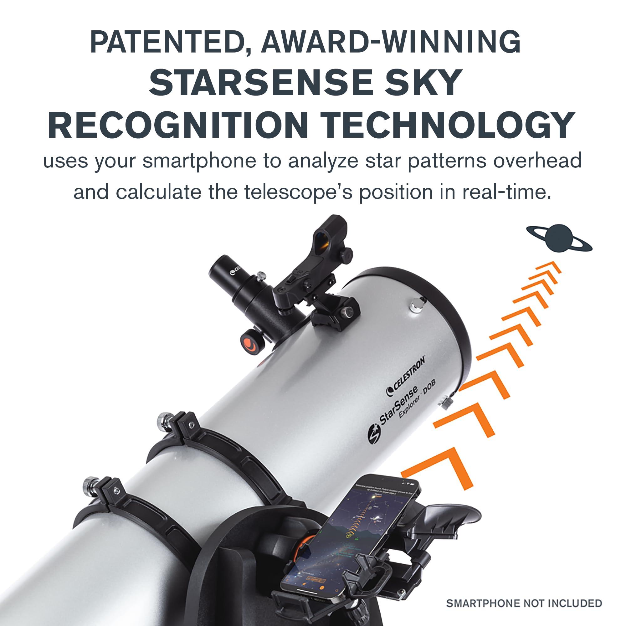 Celestron 22482 StarSense Explorer 150mm Tabletop Dobsonian Smartphone App-Enabled Telescope Works with StarSense App to Help You Find Nebulae, Planets & More – iPhone/Android Compatible - Image 6
