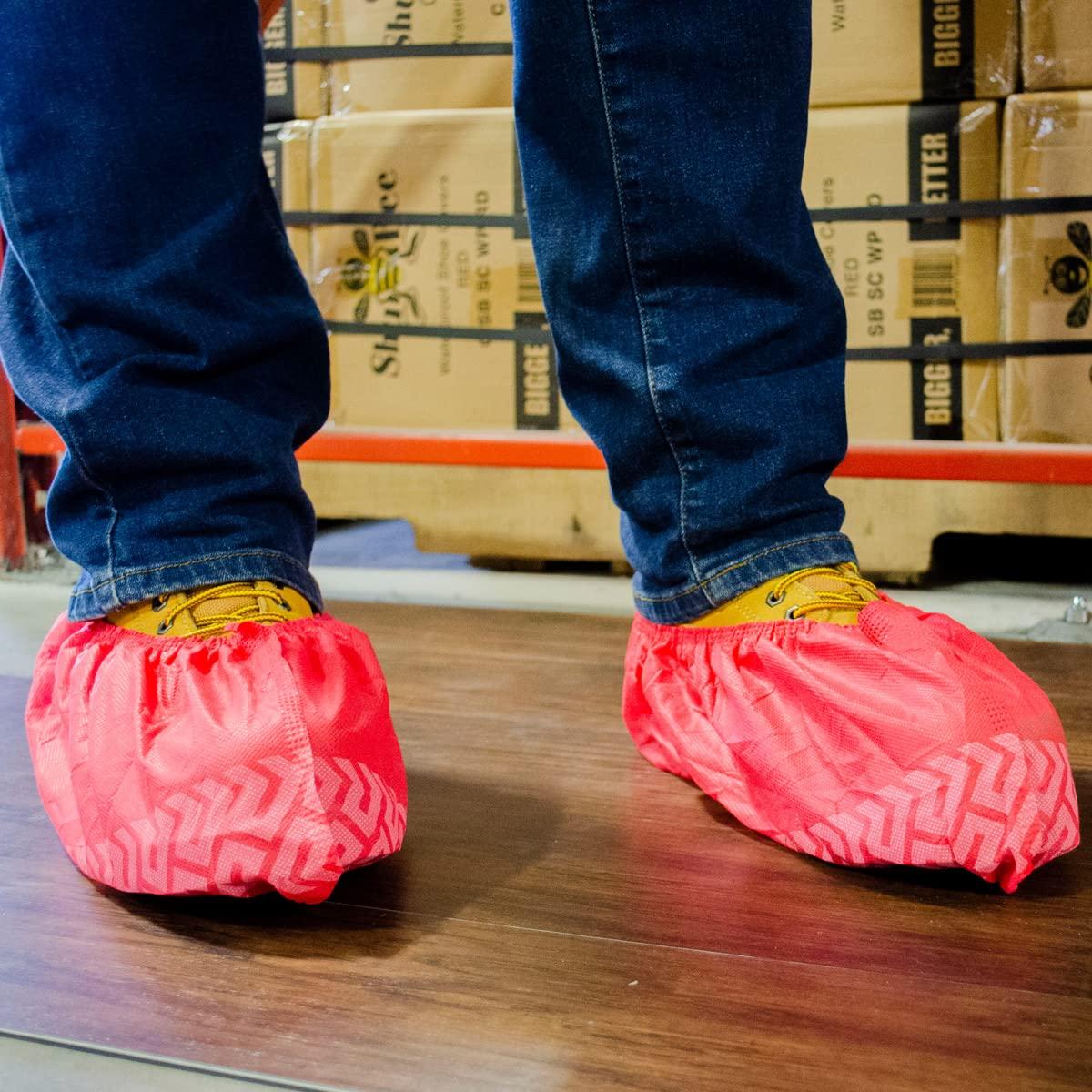 ShuBee Original Disposable, Extra-Large Boot and Shoe Covers, Thicker & Stronger, Durable Protection for Floors - 50 Pairs - Image 4