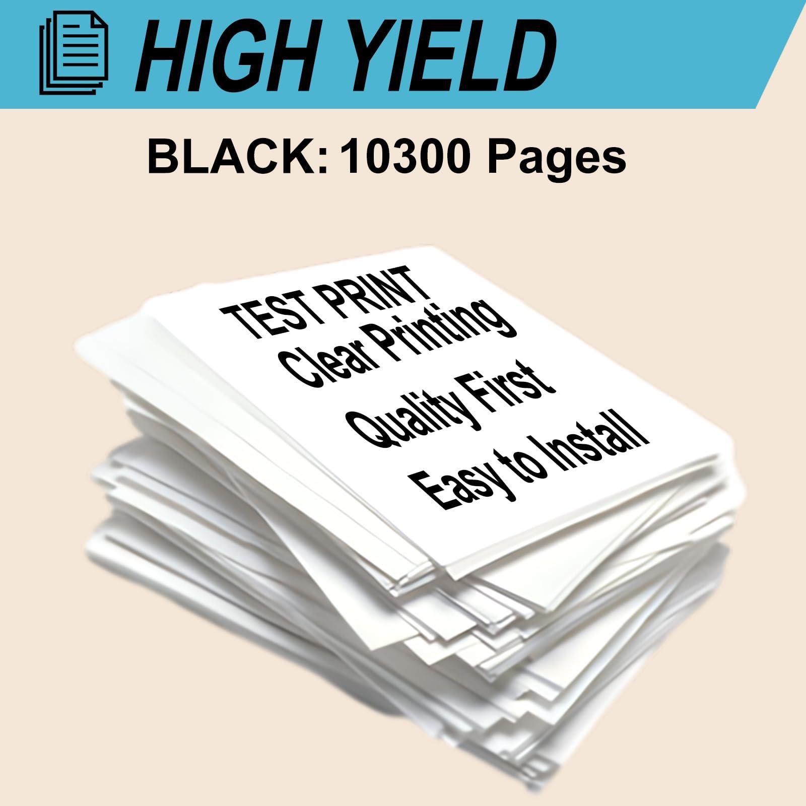 B600 Toner Cartridge Compatible for Xerox VersaLink B605XTF B605XTP B610DN B610DT B610DX Printers, High Yield 10300 Pages, Print More Pages (1 Pack Black) - Image 3