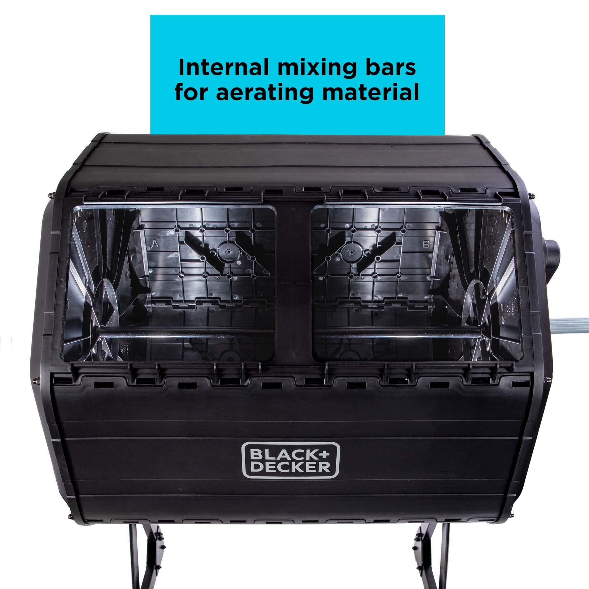 BLACK+DECKER 40-Gallon Dual Chamber Compost Tumbler Outdoor (BDSTGA9701) - Image 4