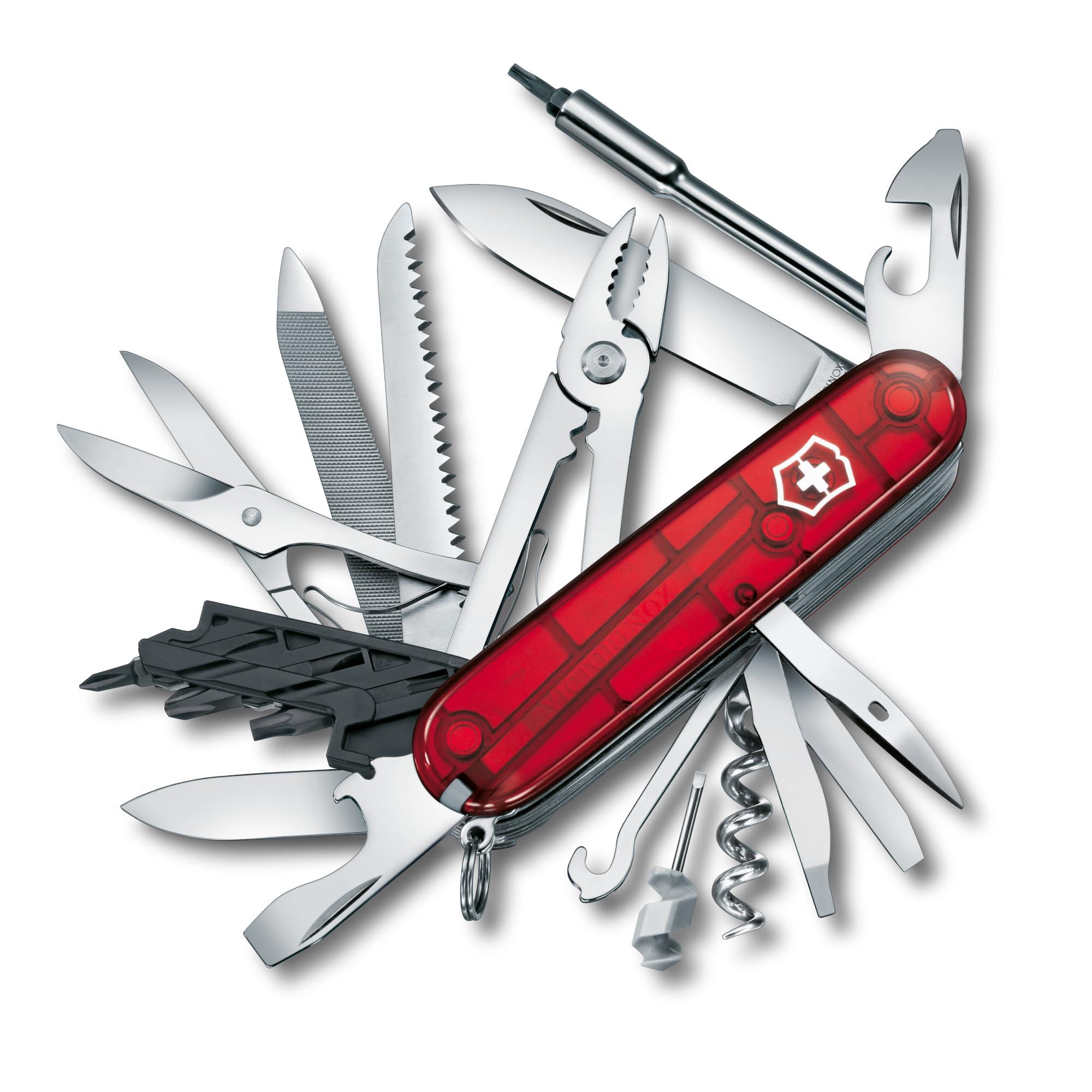 Victorinox - Cybertool 34 Swiss Army Knife (Translucent Red) 17725
