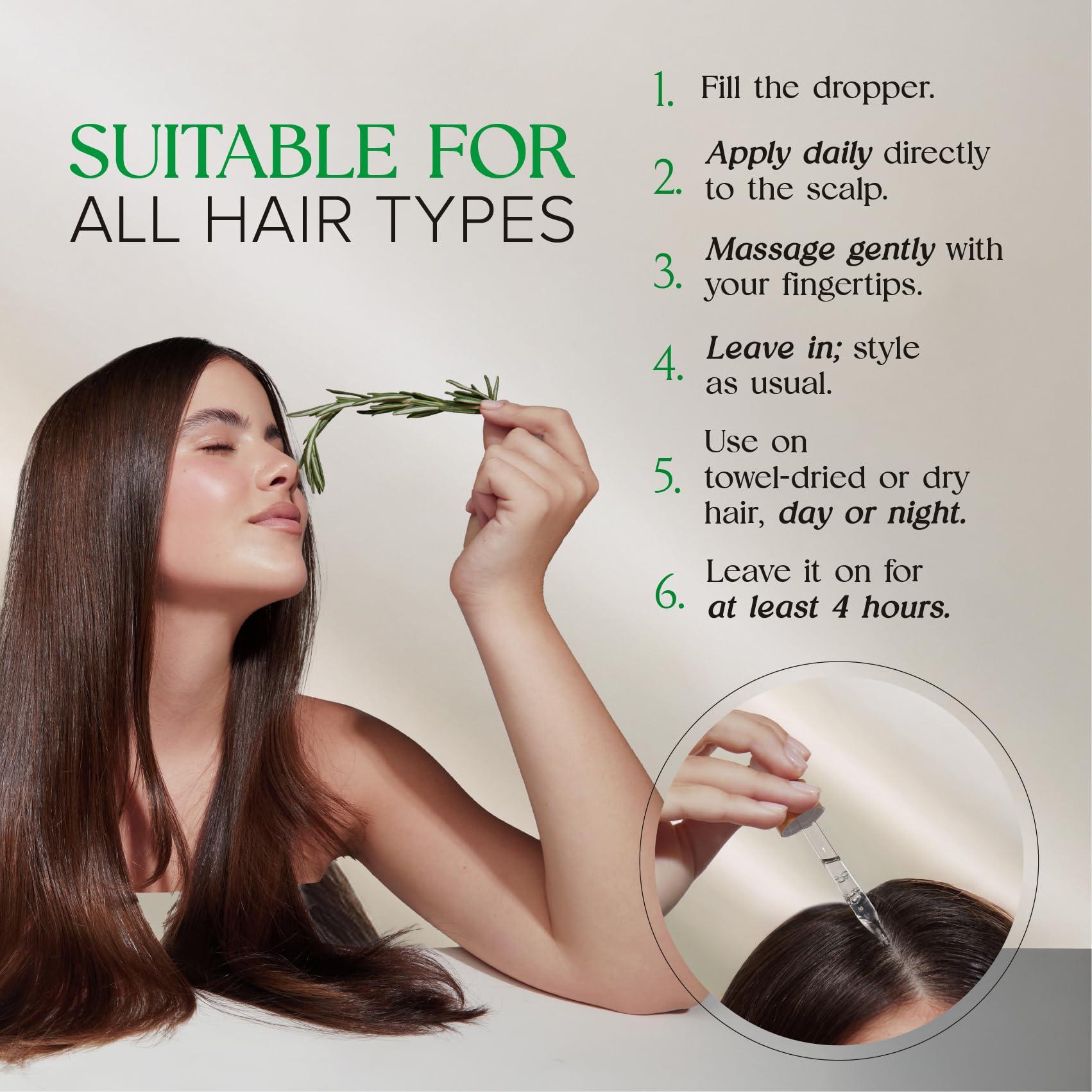 Hair Serum for Hair Growth Serum Women Made in USA - Scalp Serum for Hair Growth Non-Greasy Rosemary & Amla Hair Care - Natural 1 Fl.Oz Hair Loss Treatments for Women Regrowth Treatment - Image 6