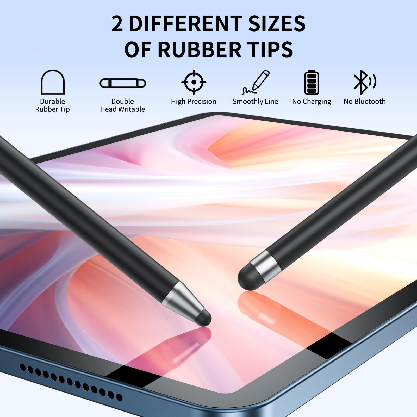 Stylus (10Pcs), Stylus Pen for Touchscreen, High Precision and Sensitivity Stylus Pen for iPad/iPhone/Samsung/Android Smartphone and Tablets, Compatible with All Capacitive Touch Screen (Black/White) - Image 2