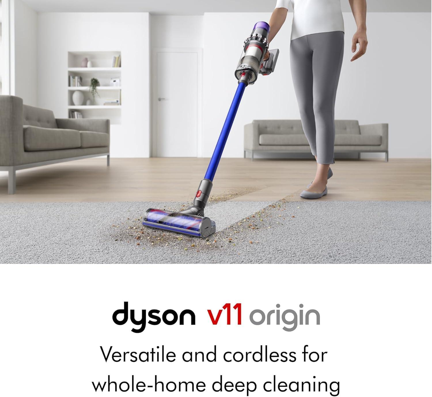 Dyson V11 Origin Cordless Vacuum, Nickel/Blue (Renewed) - Image 2