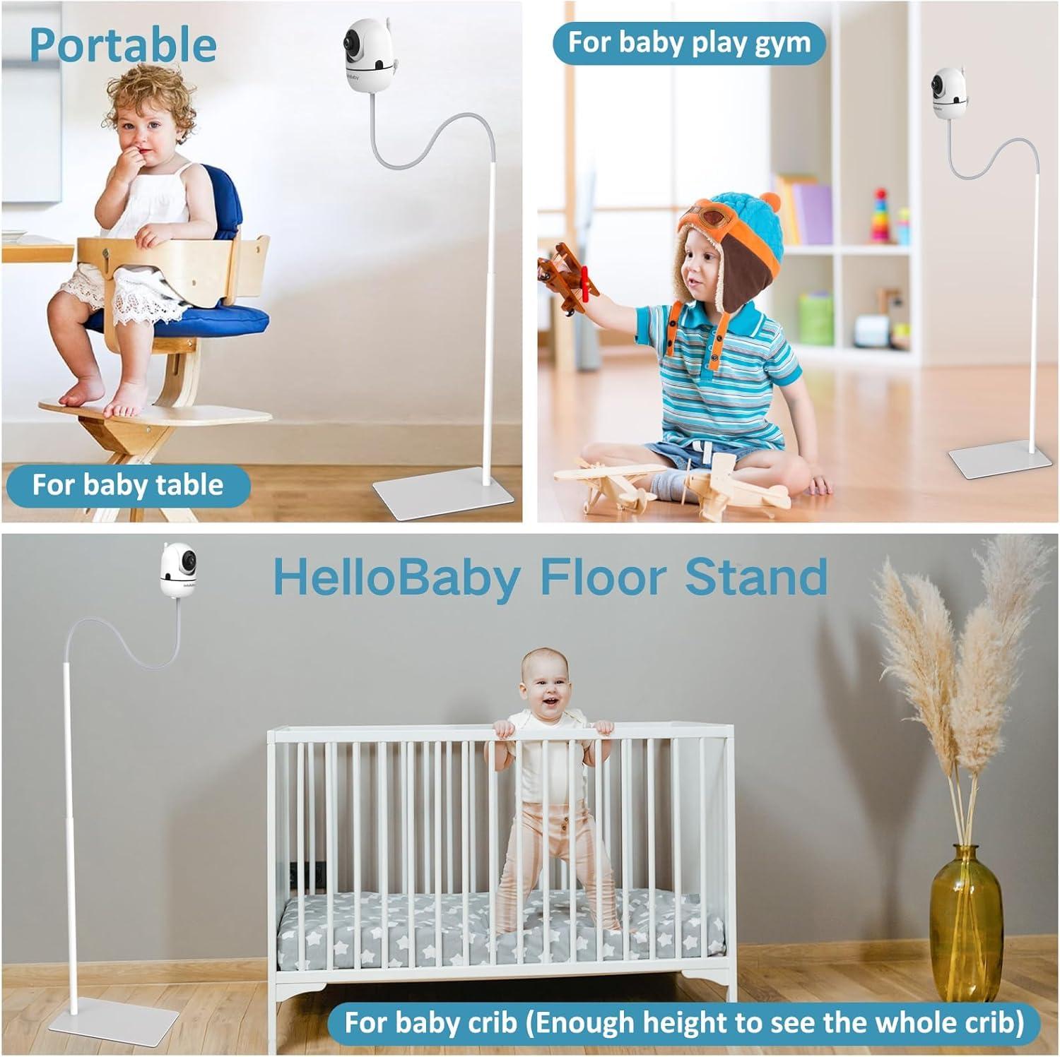 HelloBaby Monitor Stand, Floor Stand for HB6550/HB6560/HB65/HB6081/HB66/HB40/HB6339 and All Hello Baby Monitors, Sturdy & Adjustable Camera Mount, No Wall Damage Holder - Image 6