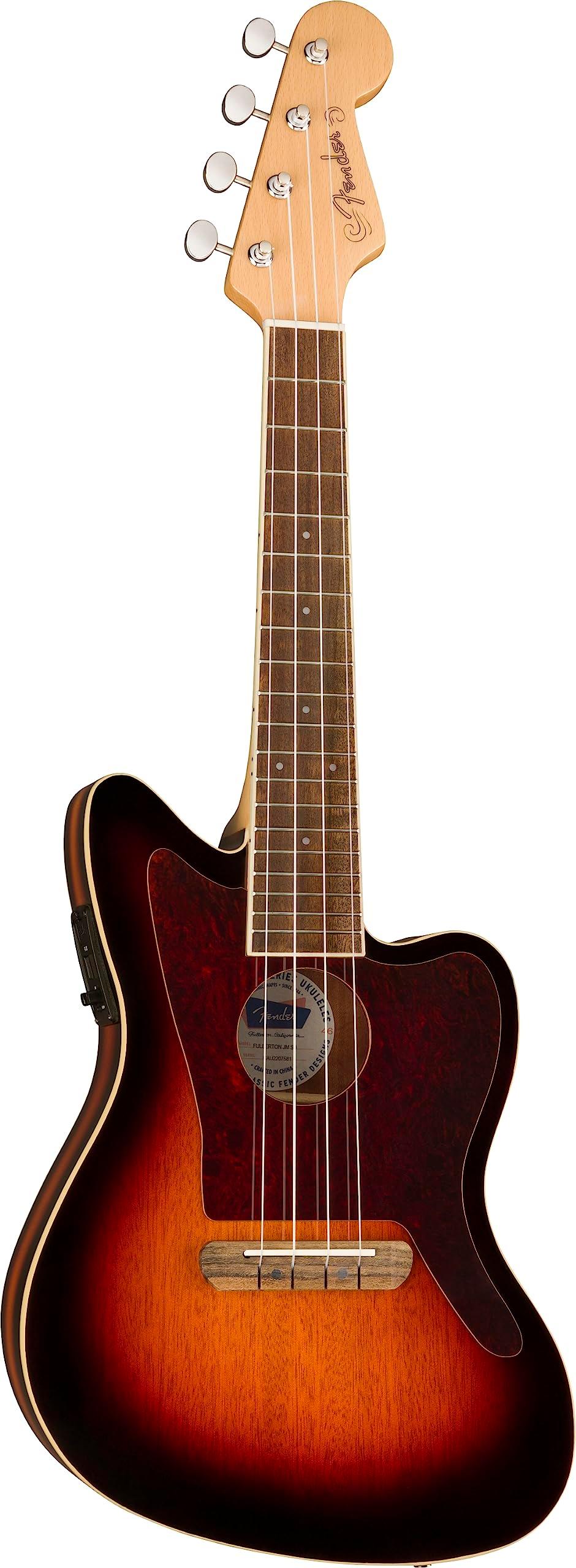 Fender, 4-String Ukulele, Right, 3-Color Sunburst (0970533500) - Image 6