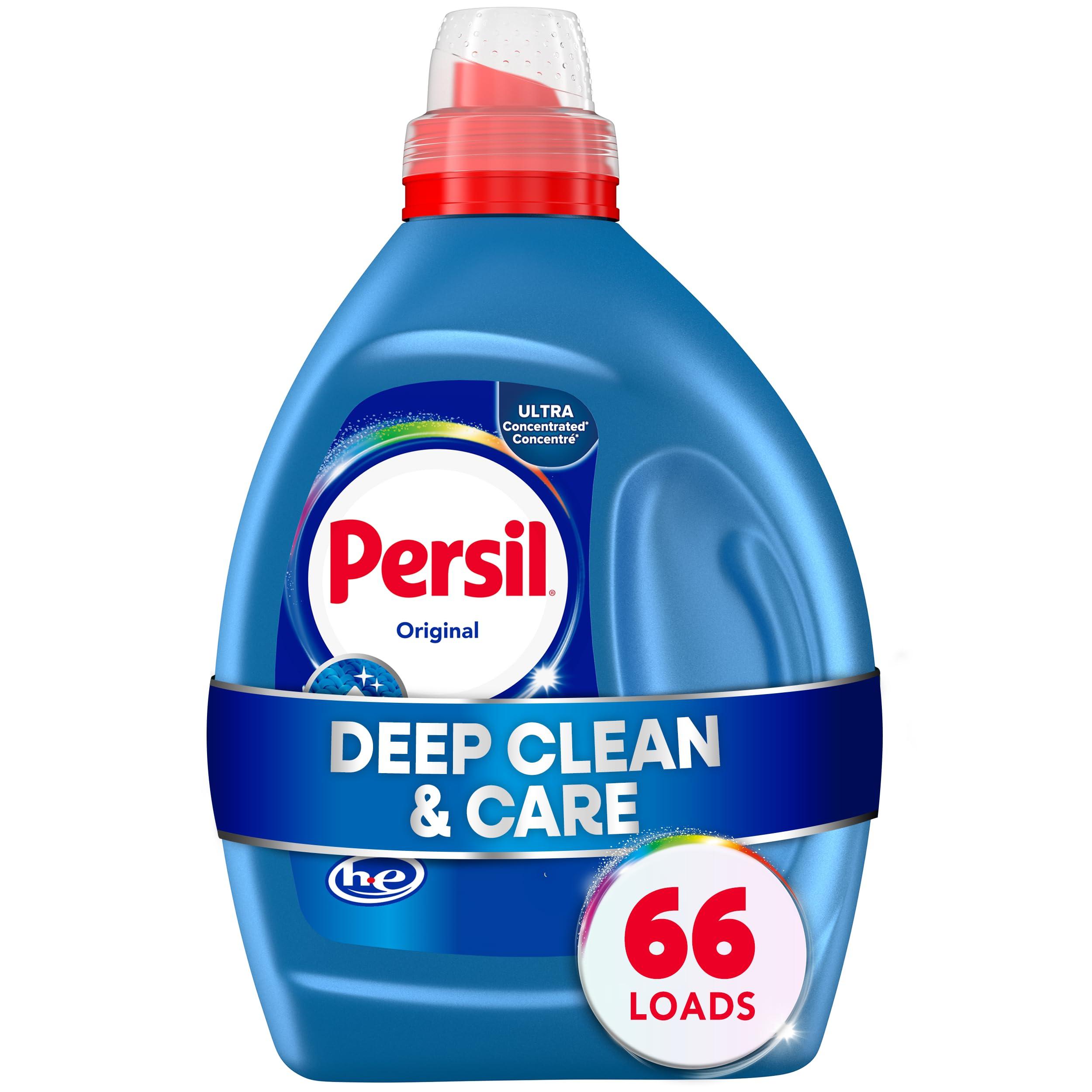 Persil Laundry Detergent Liquid, Original Scent, High Efficiency (HE), 2X Concentrated, 50 fl oz, 66 Loads