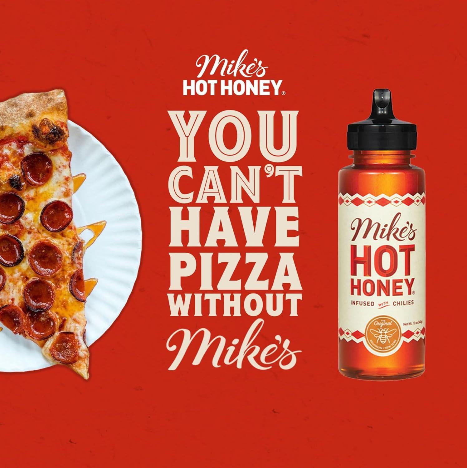 Mike's Hot Honey, America's #1 Brand of Hot Honey, Spicy Honey Infused with Chili Peppers, Certified Kosher, Gluten-Free, Paleo-Friendly, Sweet Heat, Perfect for Hot Sauce Lovers (10oz Bottle, 1 Pack) - Image 3