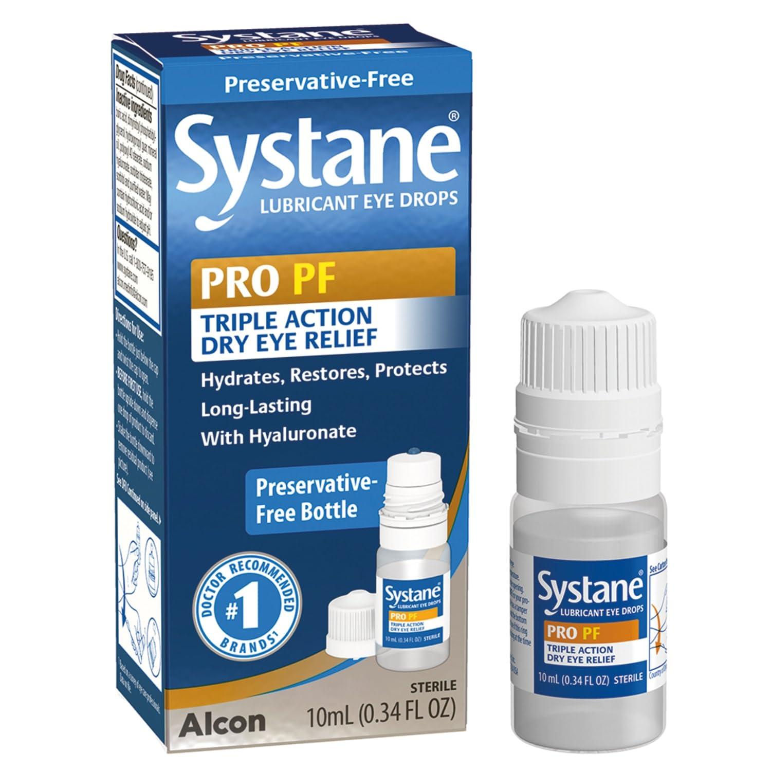 Systane Pro PF Dry Eye Relief Preservative Free Lubricant Eye Drops 10 mL