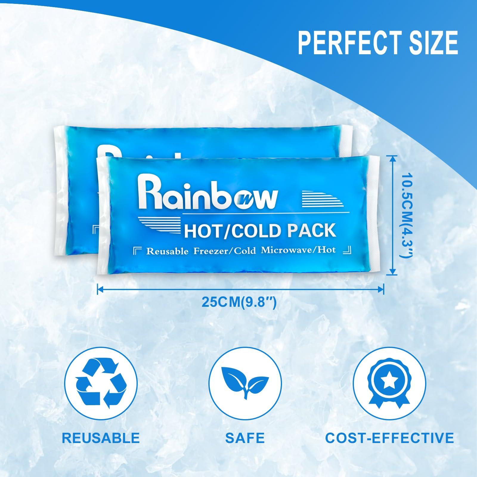 Soft Ice Packs Reusable Gel Pack 2, Hot and Cold Gel Ice Packs for Injuries, Headaches, Joint Pain Relief, Comfort Ice Pack Flexible Therapy on Neck, Ankle, Knee, Leg, Shoulder, Elbow, Wrist, Feet - Image 7