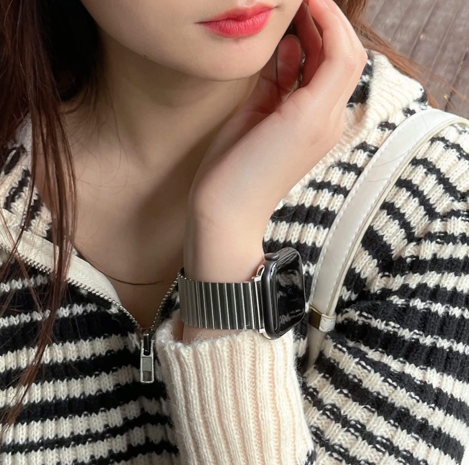 for Apple Watch Ultra 2 49mm Stretchable Elastic Solo Loop Sport Metal bands Compatible with Apple Watch Ultra 49mm Smart Watch stainless steel expansion watchband Stretchable Strap - Image 6