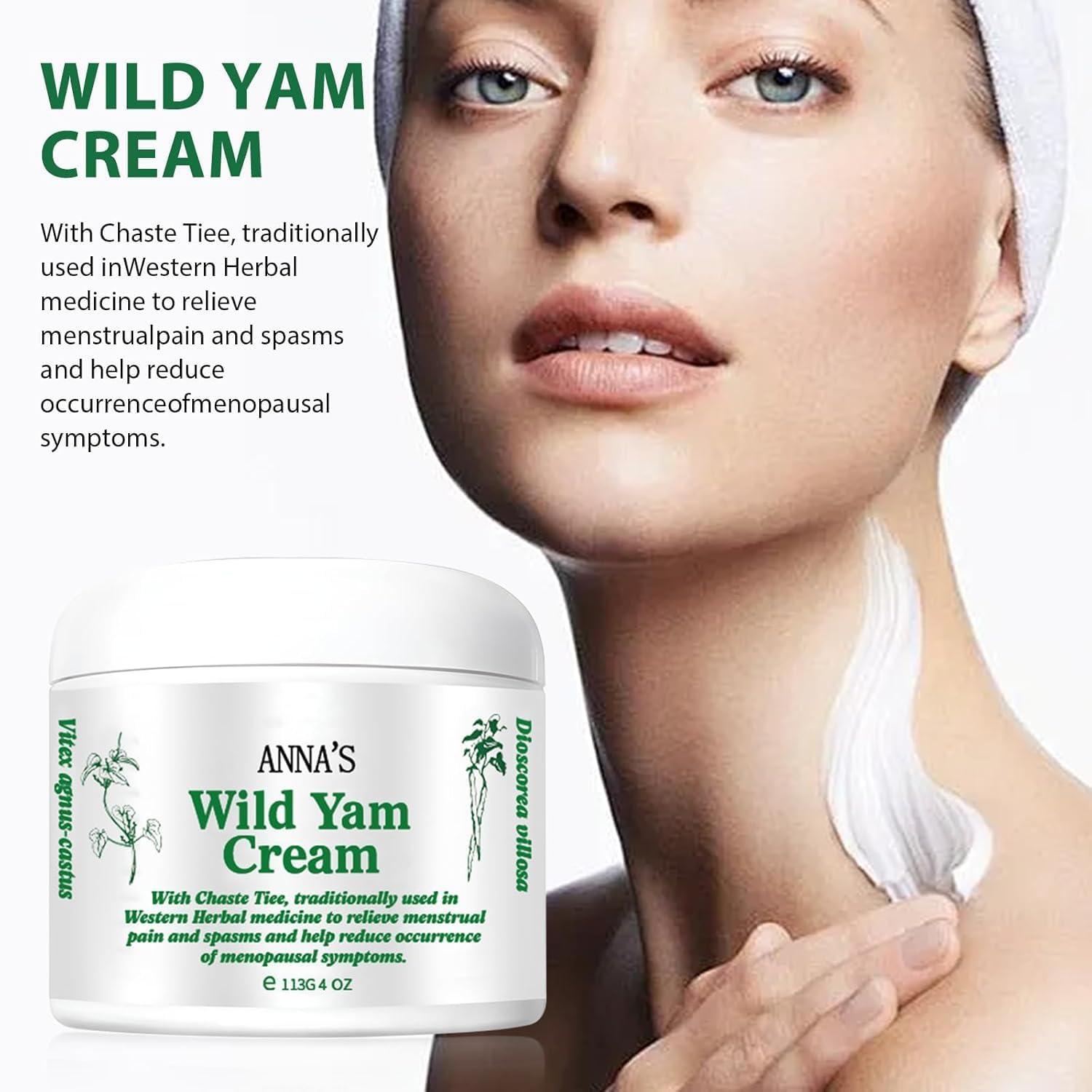 Anna's Organic Wild Yam Cream, Wild Yam Cream Body Moisturizer for All Skin Types - Image 3