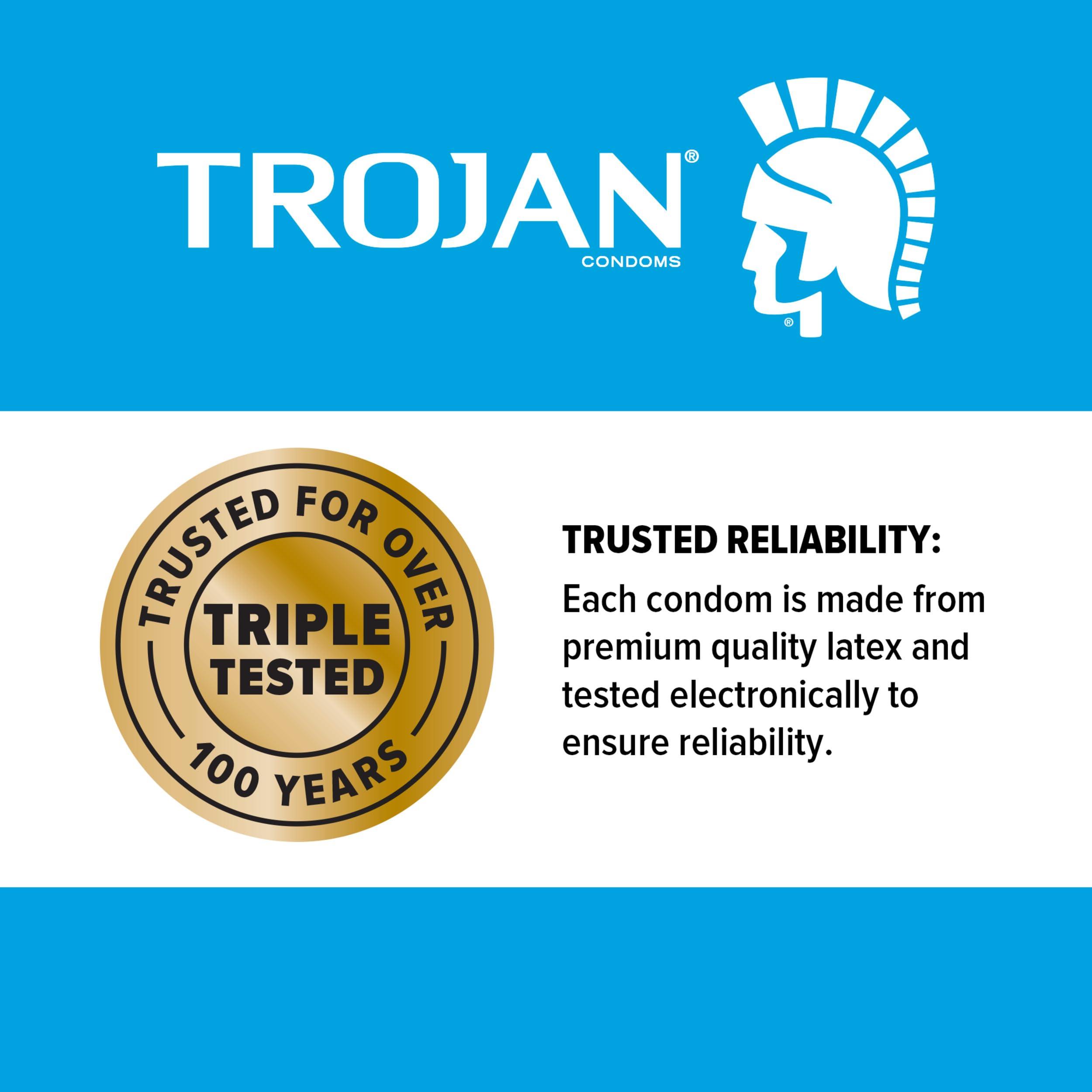 TROJAN EXTENDED PLEASURE Climax Control Extended Pleasure Condoms, 12 Count - Image 2