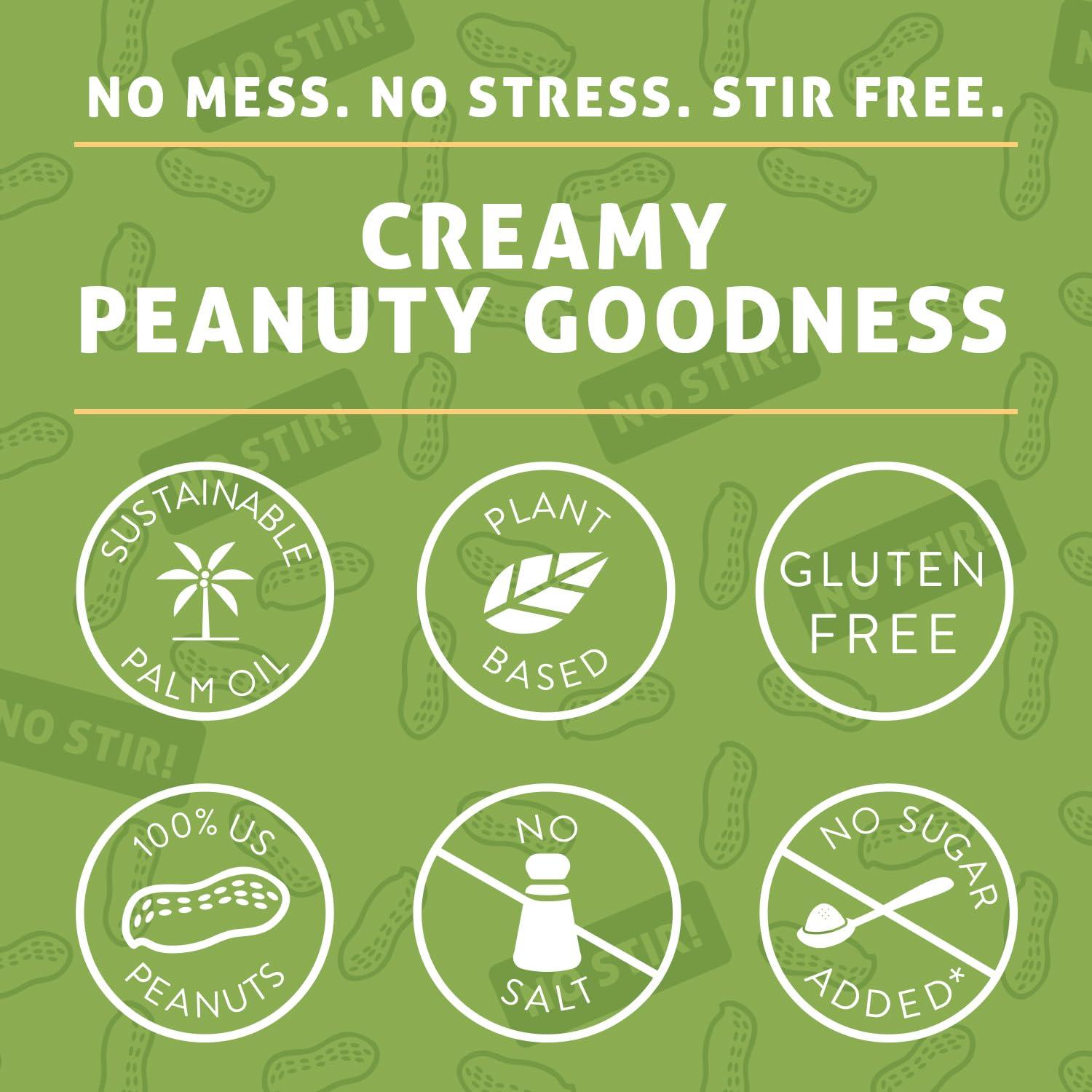 Crazy Richard's Creamy No Stir Peanut Butter with No Added Salt, Sugar, Or Preservatives (1 Pack) - Image 4