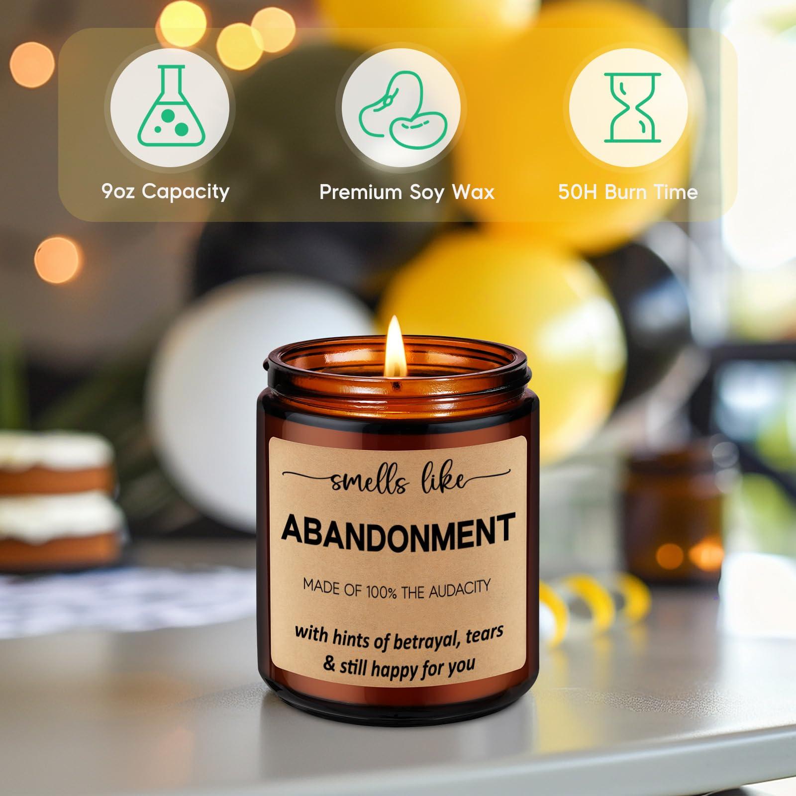 GSPY Scented Candles - Friends Moving Away, Coworker Leaving Ideas, Funny Retirement Gifts for Women, Men - Goodbye, Going Away, Farewell Gifts for Coworkers, Boss, Work Bestie, Woman, Best Friend - Image 3