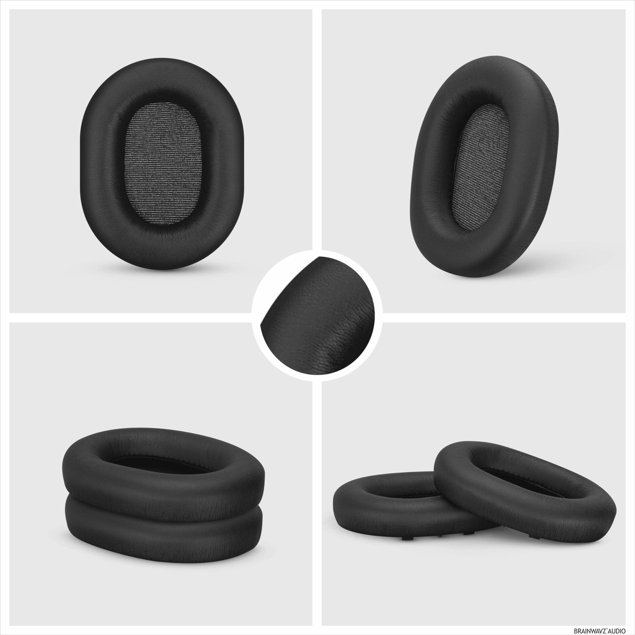 Replacement Earpads for Sony WH-1000XM5 Headphones - Soft Vegan Leather Cushions for Extra Comfort, Easy & Quick Installation, by Brainwavz (Black) - Image 5