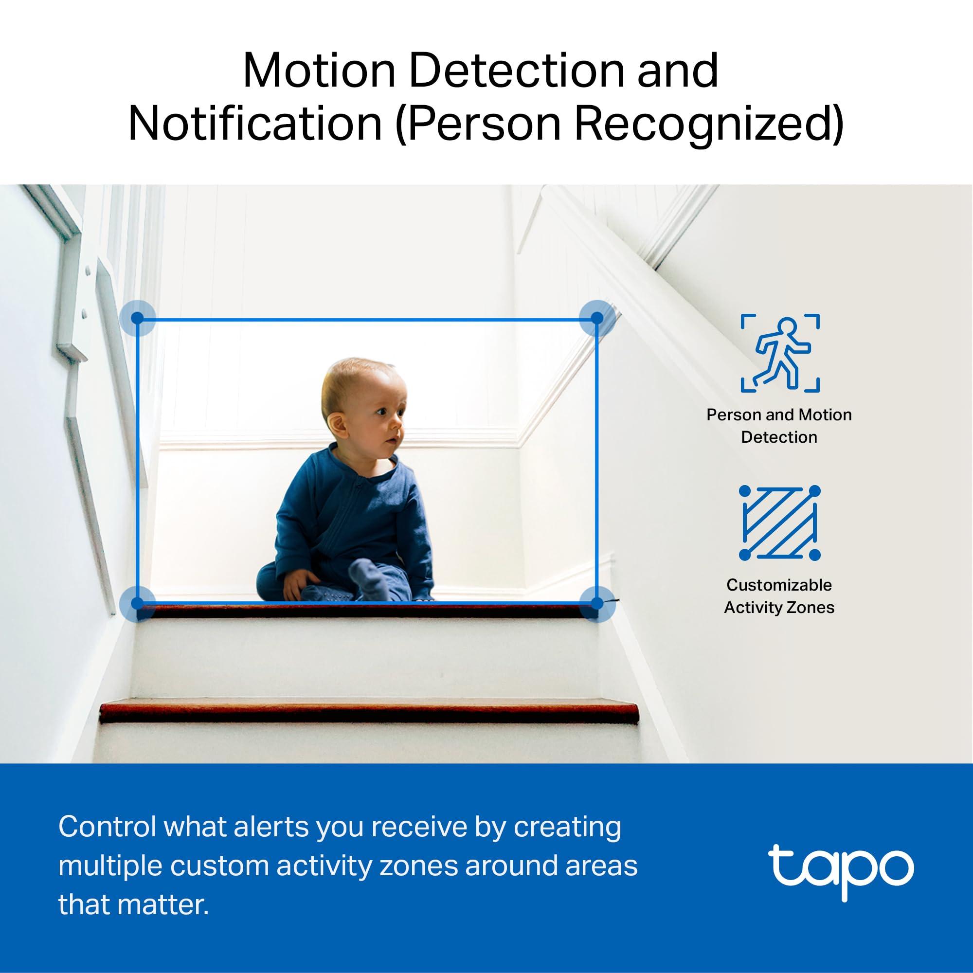 Tapo by TP-Link 1080P Indoor Security Camera for Baby Monitor, Pet Camera w/Motion Detection, 2-Way Audio, Night Vision, Cloud & SD Card Storage, Works w/Alexa & Google Home, Black, C101 - Image 6