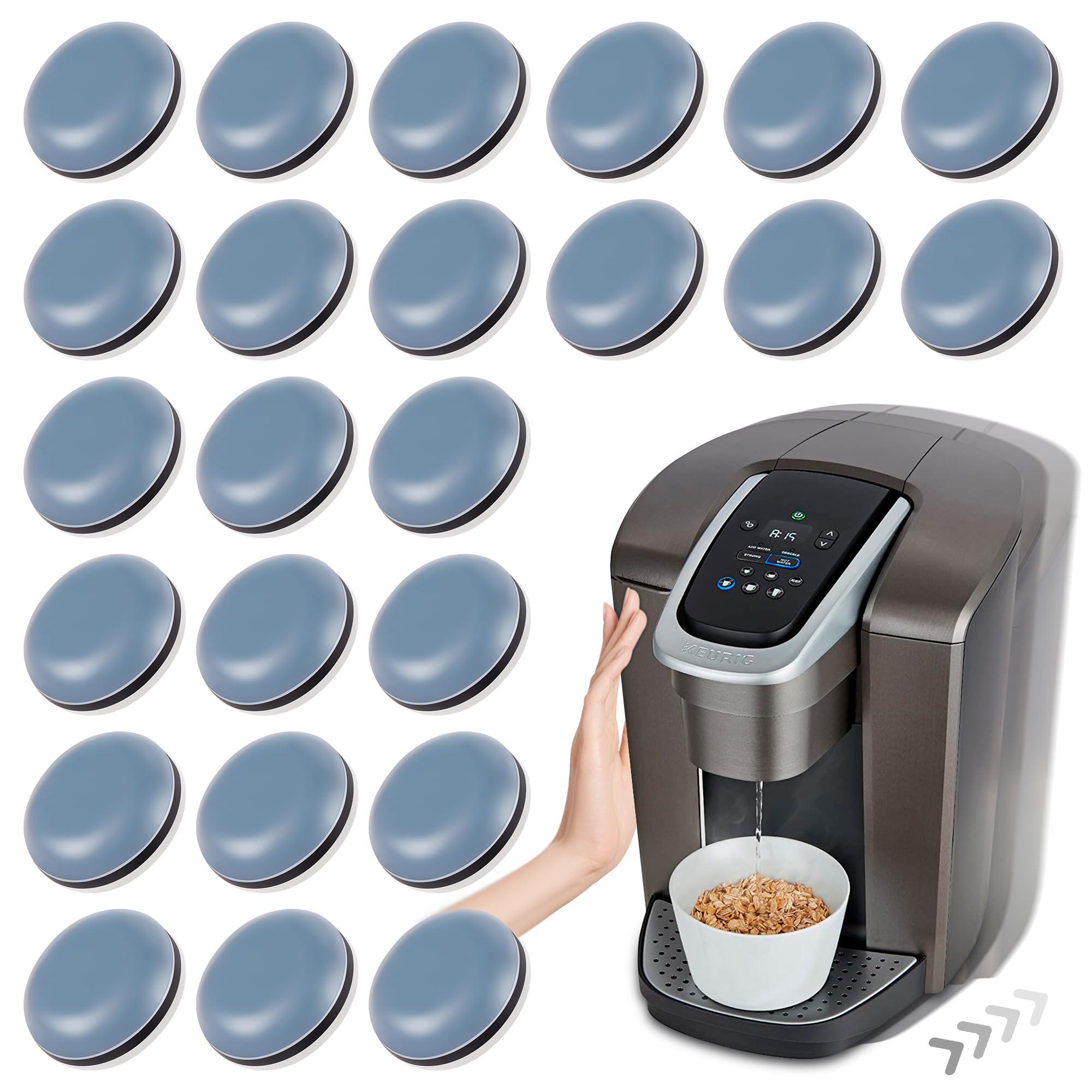 Appliance Sliders for Kitchen 24 PCS Self-adhesive Small Kitchen Finds Appliance Slider Hacks Easy to MovIing & Space Saving Must Have Home Gadgets Mixer Accessories for Countertop