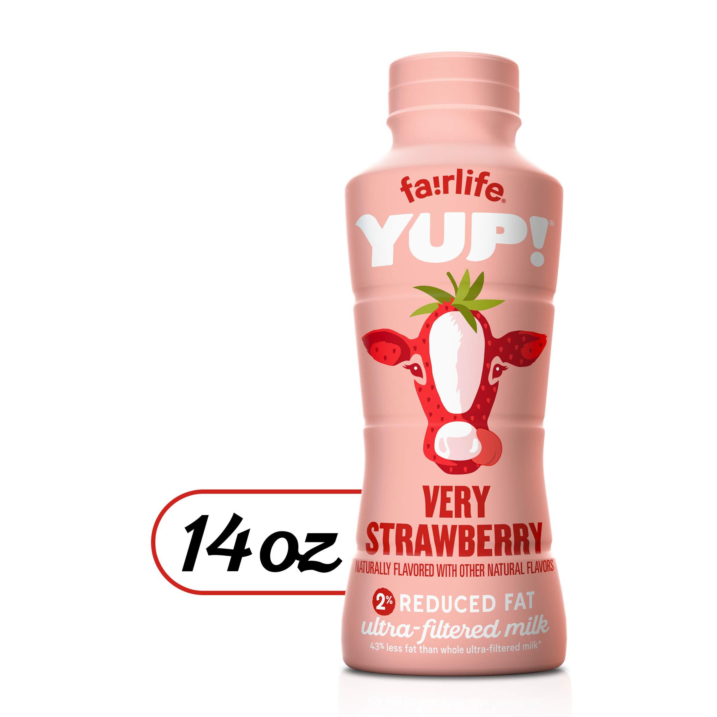 fairlife YUP! Low Fat, Ultra-Filtered Milk, Very Strawberry Flavor, All Natural Flavors (Packaging May Vary), 14 Fl Oz (Pac-k of 12) - Image 9