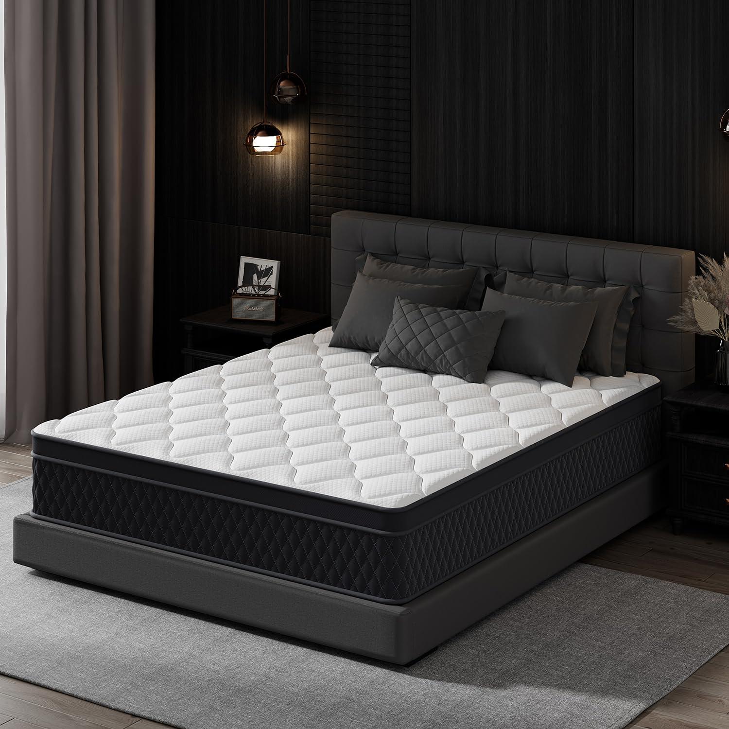 King Mattress, 10 Inch Hybrid Memory Foam Mattress in a Box, Individually Wrapped Pocket Coils Mattress for Isolate Motion ,Pressure Relief, CertiPUR-US Certified, Fiberglass Free & Support Comfort - Image 7