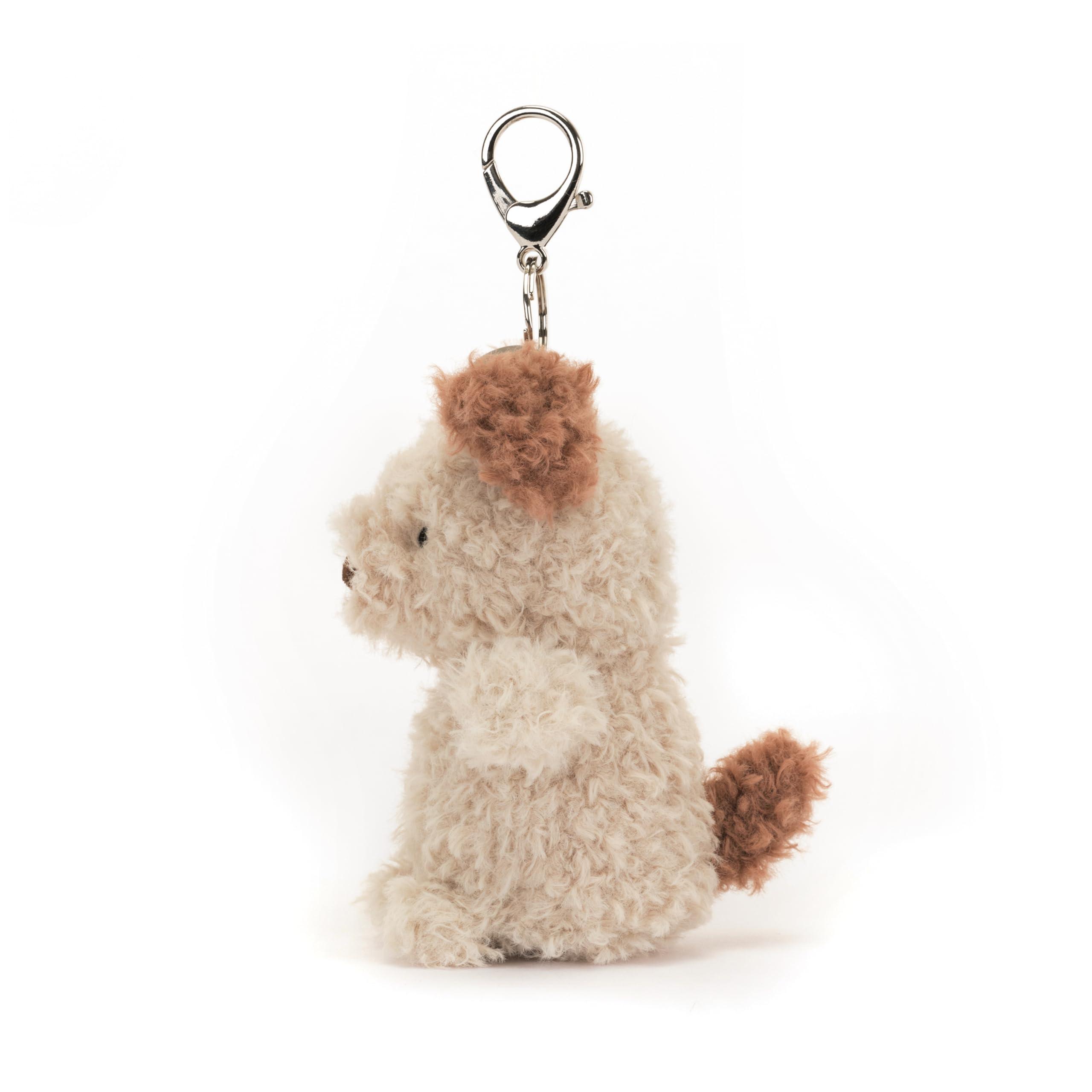 Jellycat Little Pup Bag Charm, 4 inches - Dogs and Puppies Plush Keychain - Great Gift Idea - Image 2