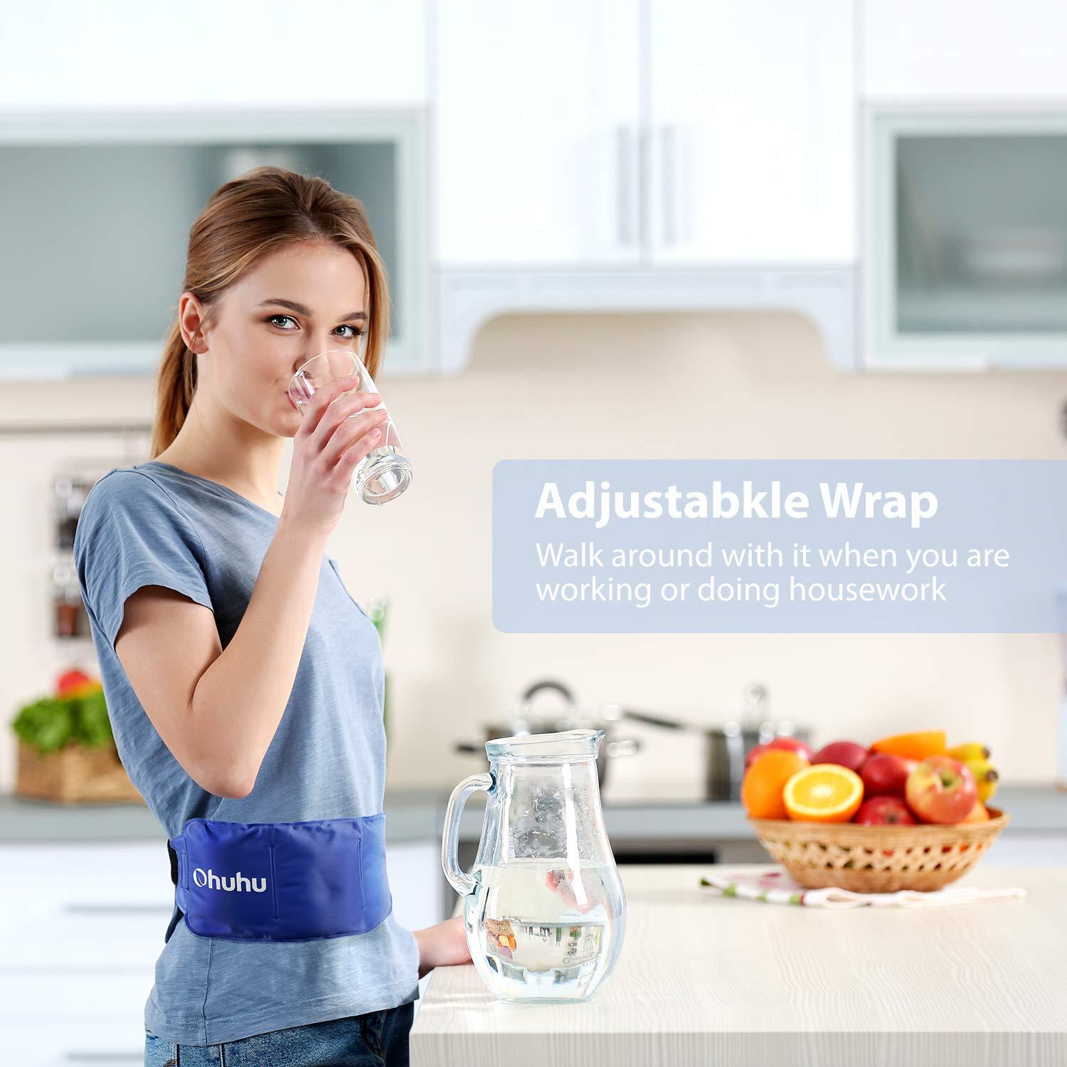 Ice Pack Wrap for Injuries: Ohuhu 2 Pack Reusable Ice Packs with Wrap Hot Cold Therapy Gel Ice Pack Adjustable Flexible for Shoulders Wrists Knee Back Neck Legs Hip Aches Injury Pain Relief - Image 8