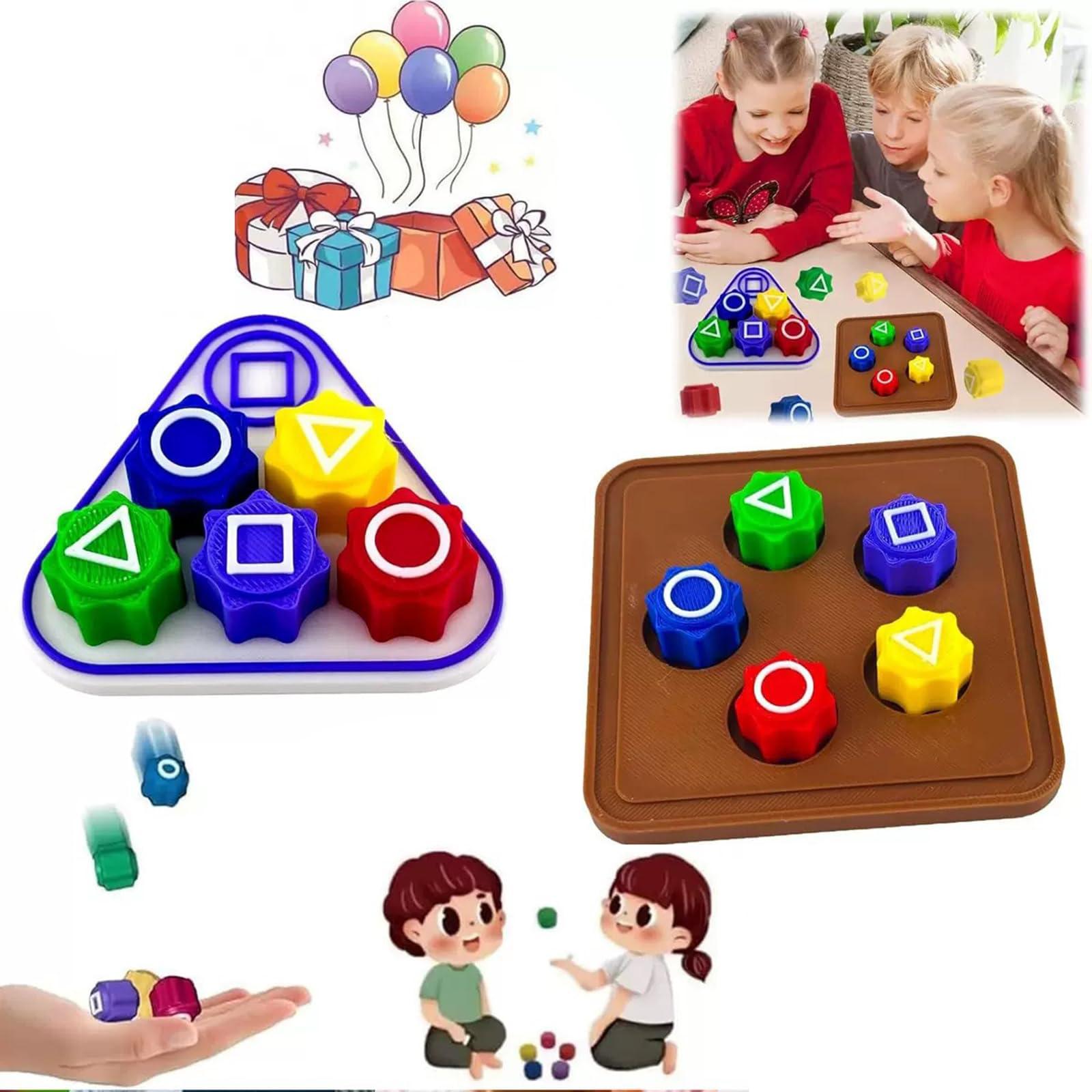Korean Squid Traditional Game Catch Toy, Squid Gong Chess Set Korean Set, Family Travel Game, Gift for Kids (2 Set) - Image 2