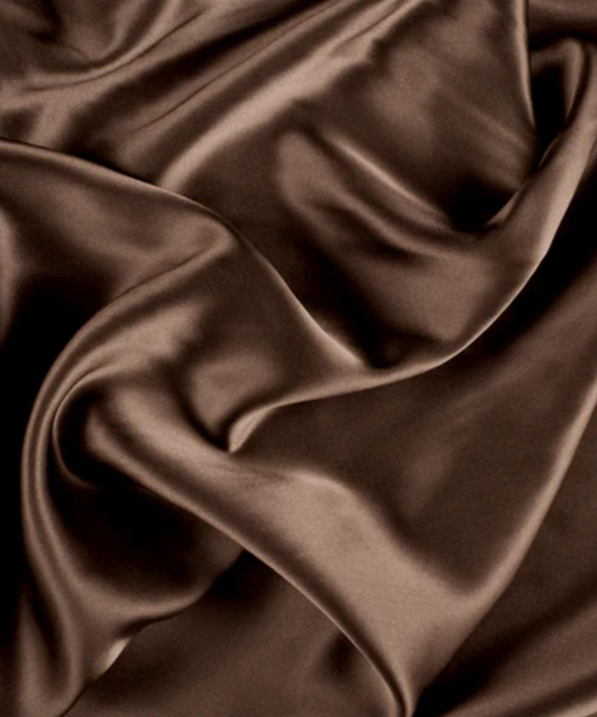 Stretch Satin Fabric by The Yard - 60” Wide, Premium Quality Silky Satin Charmeuse Fabric for Bridal Gowns, Wedding Dedor, Lingerie, Sewing (Brown, 1 Yard) - Image 5