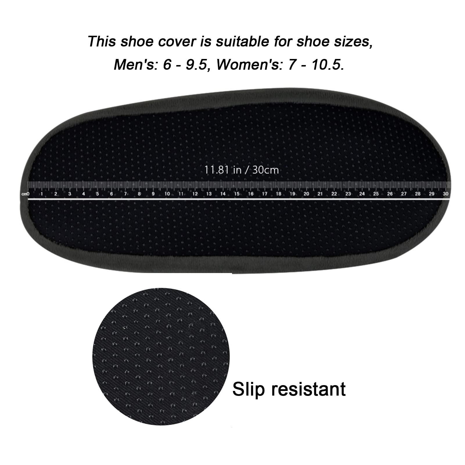 LAKE OF FIRE 5-Pair Reusable Shoe Covers, Non-Slip, Washable, and Thickened Boot Covers for Floor and Carpet Protection - Image 2