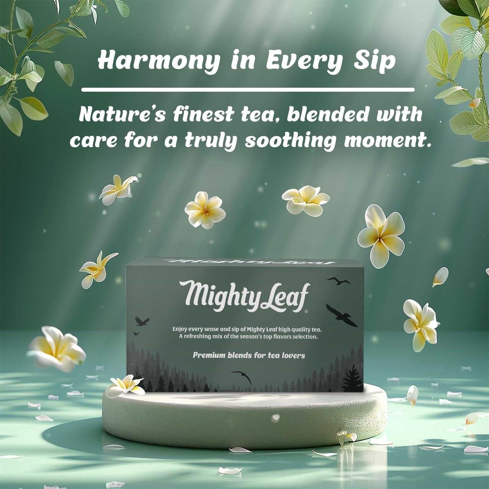 Mighty Leaf Tea Bags Spring Sampler Assortment (40 Silk Bags) Organic (8 Flavors), Tropical, Chamomile Citrus, Earl Grey, Vanilla Bean, White Orchard, Breakfast, Spring Jasmine, African Nectar, Tea Giftbox - Image 2