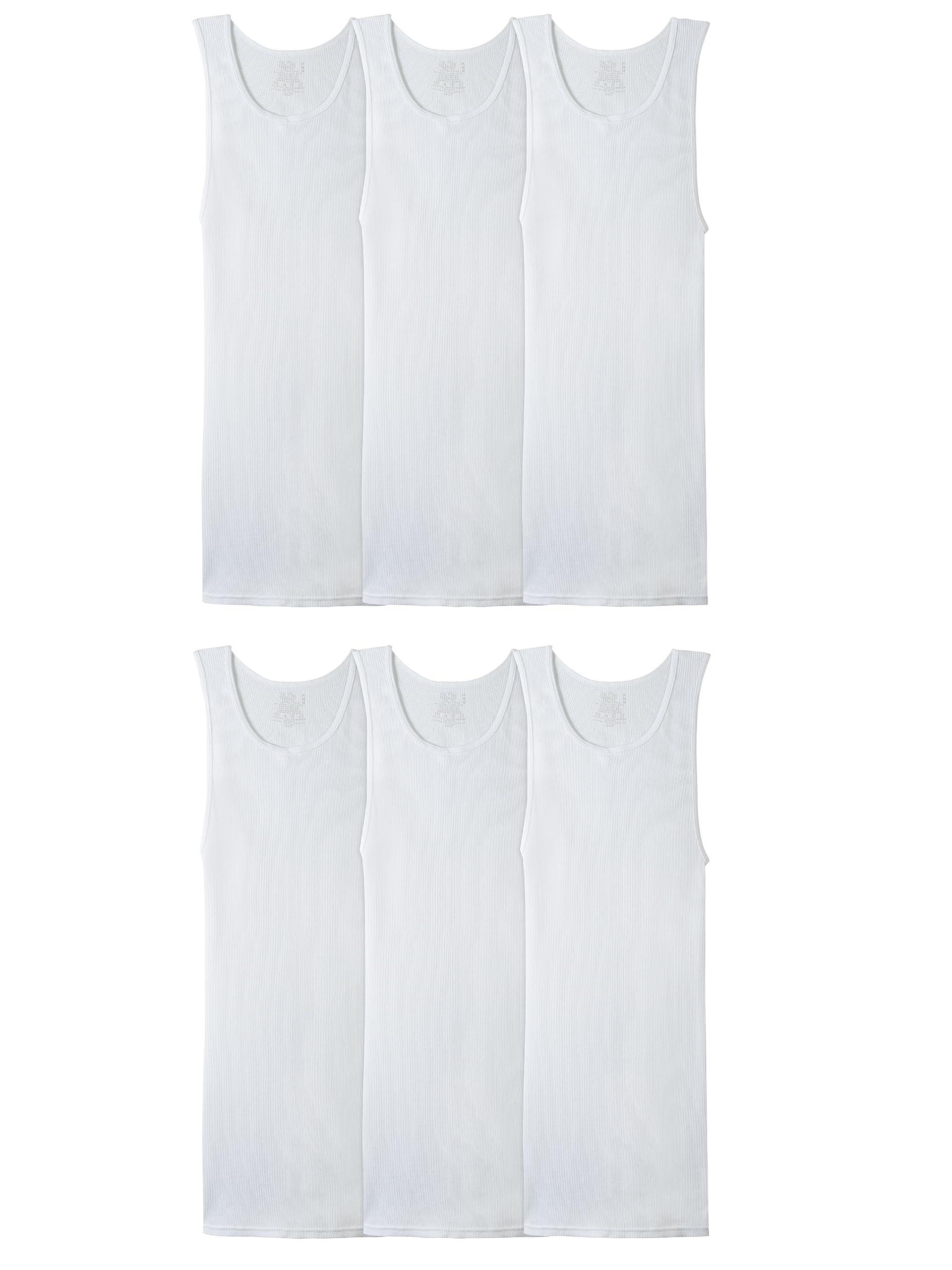 Fruit of the Loom Men's Sleeveless Tag Free Moisture Wicking Tank A-Shirt