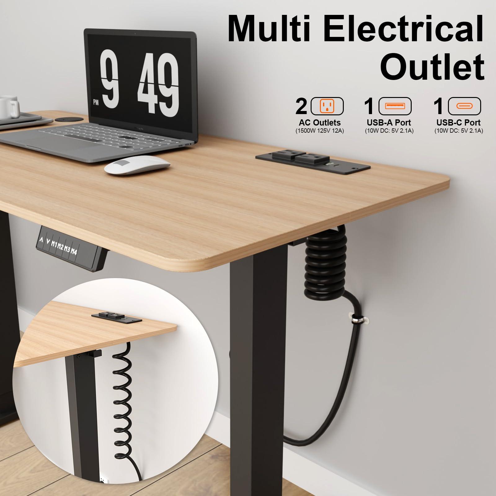 OELFFOW Drawer Outlet Kit, Recessed Furniture Power Strip - Clutter-Free Drawer Socket with USB-A, USB-C & (2) 12 amp AC Ports, 6.9FT Power Cord, Spring Cable, Clips and Screws Included, UL Listed - Image 2