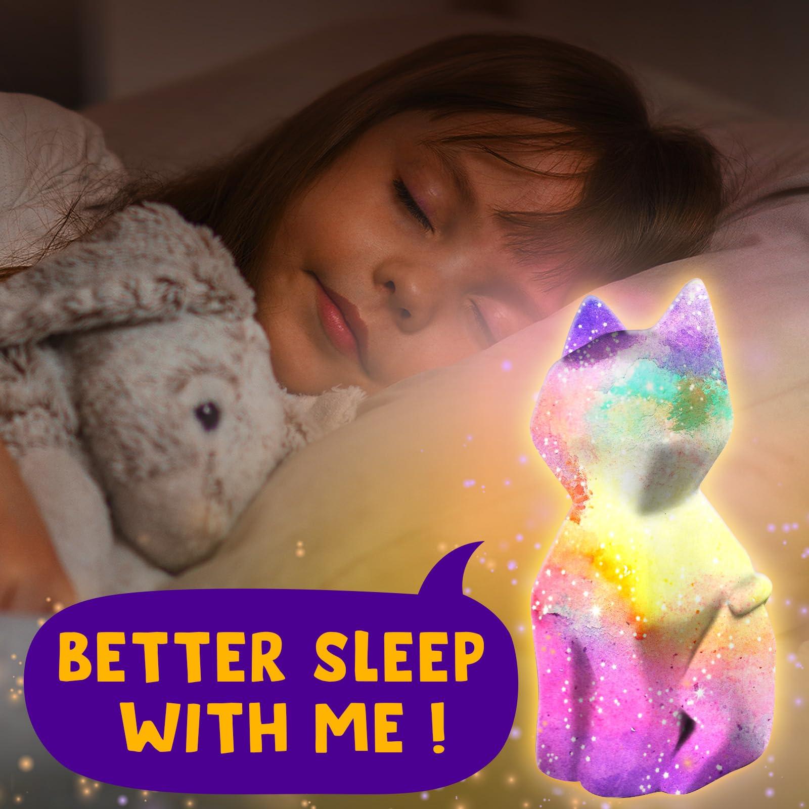 Goodyking Paint Your Own Cat Lamp Kit, DIY Cat Crafts Night Light, Painting Kit Arts & Crafts for Kids Ages 8-12, Art Supplies Birthday Easter Party Holiday Gift for Teens Girls Boys Age 3 4 5 6 7 8+ - Image 6