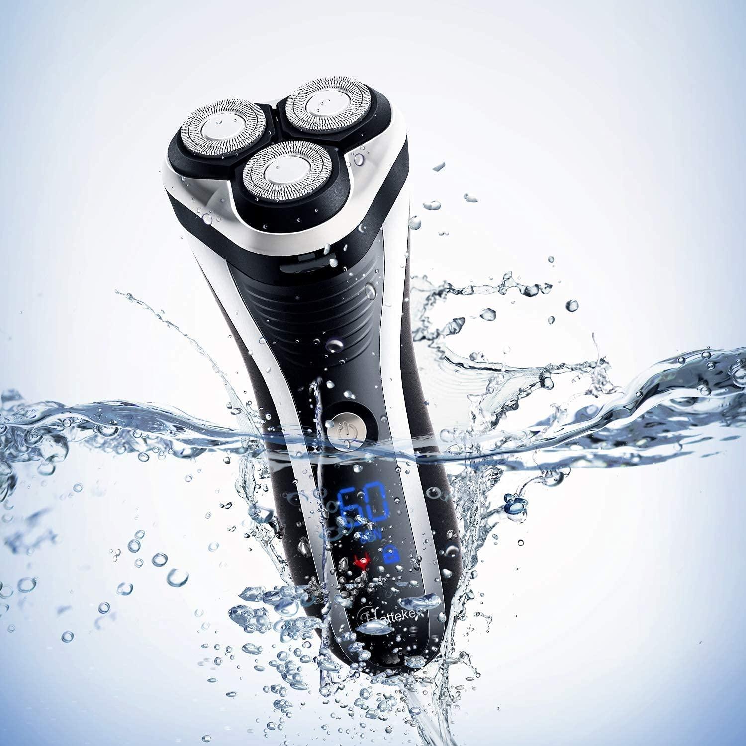 Hatteker Electric Shaver Rotary Razor Men Cordless Beard Trimmer Pop-Trimmer Waterproof - Image 7