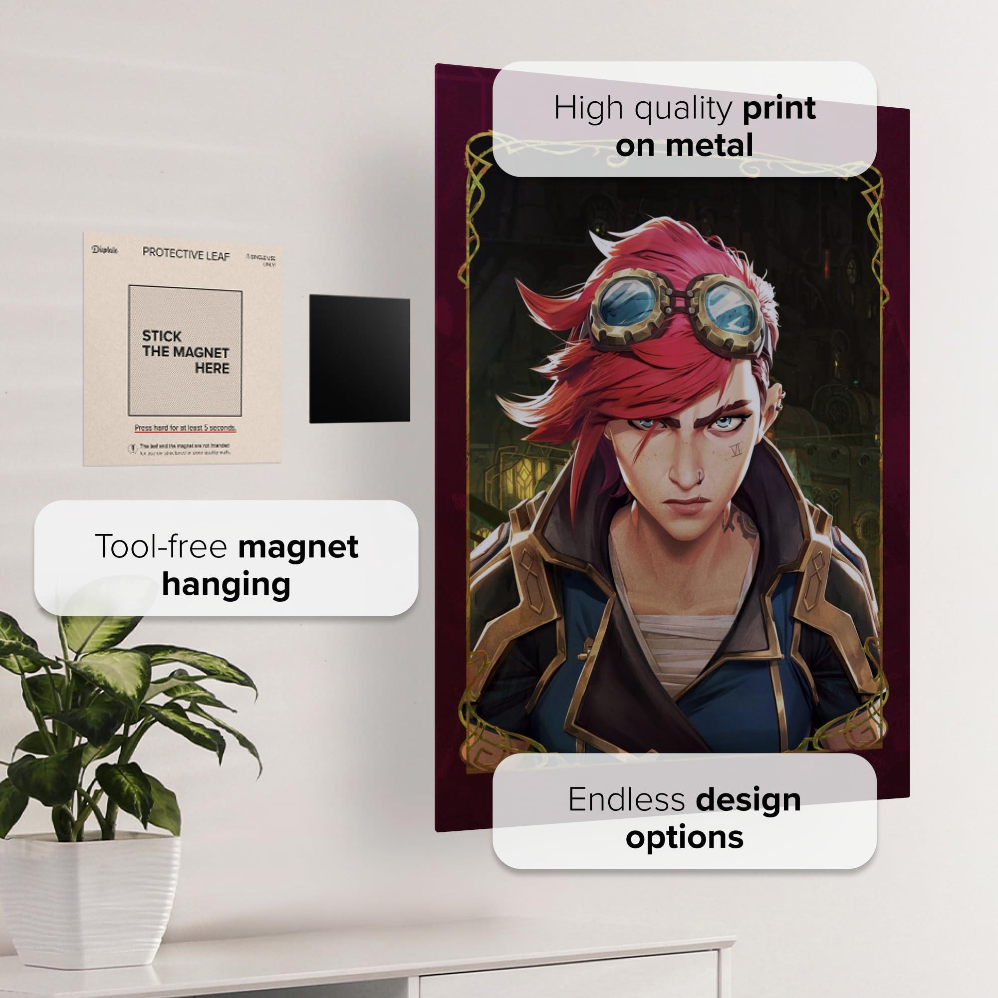 Displate Official Arcane Metal Poster Magnetic Mounting Included Licensed Artwork Modern Wall Decor Vi Poster 45 cm x 32 cm - Image 3