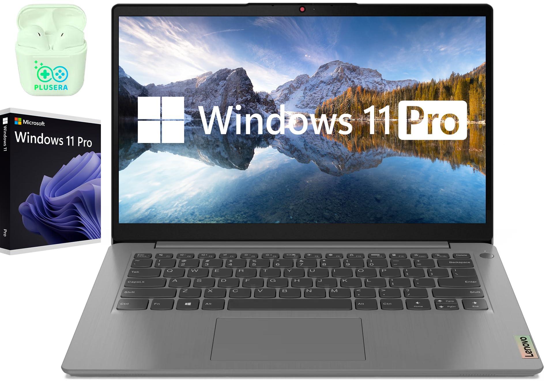 Lenovo IdeaPad 3i Laptop, 14" FHD LED Business & Student Laptop, Intel Core i5-1155G7 Processor, 40GB RAM, 1TB SSD, Windows 11 Pro, Camera Privacy Shutter, PLUSERA Earphones, Grey