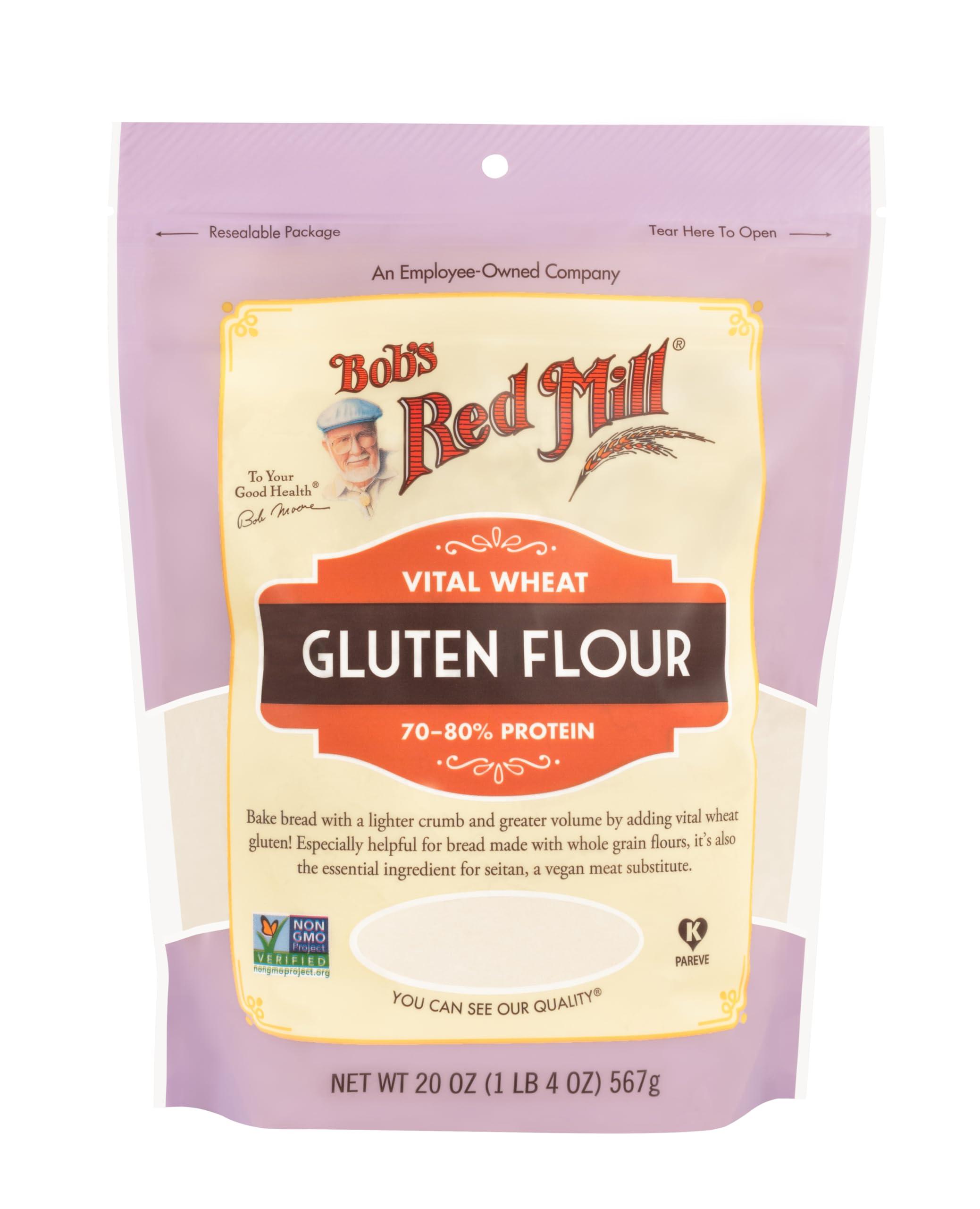 Bob's Red Mill Vital Wheat Gluten Flour, 20oz (Pack of 1) - Vegan, Keto Friendly, Kosher - Image 2