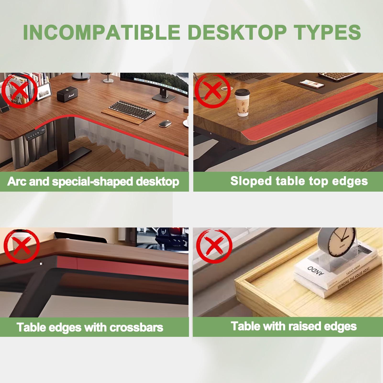 Height Adjustable Keyboard Tray Under Desk Slide Out, 27(33 Including Clamps)*11 Inch, Ergonomic Keyboard & Mouse Drawer Extender Holder, Sturdy C-Clamp Mount, for Home, Office, Black - Image 7