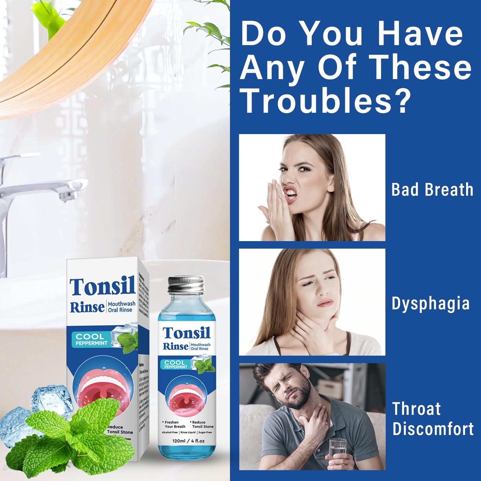 Tonsil Stone Remover, Nature Tonsil Stone Mouthwash or Oral Rinse Liquid to Remove Bad Breath, Soothe Dry Mouth & Fresh Breath, Tonsil Stone Removal Liquid, 4Fl Oz - Image 4