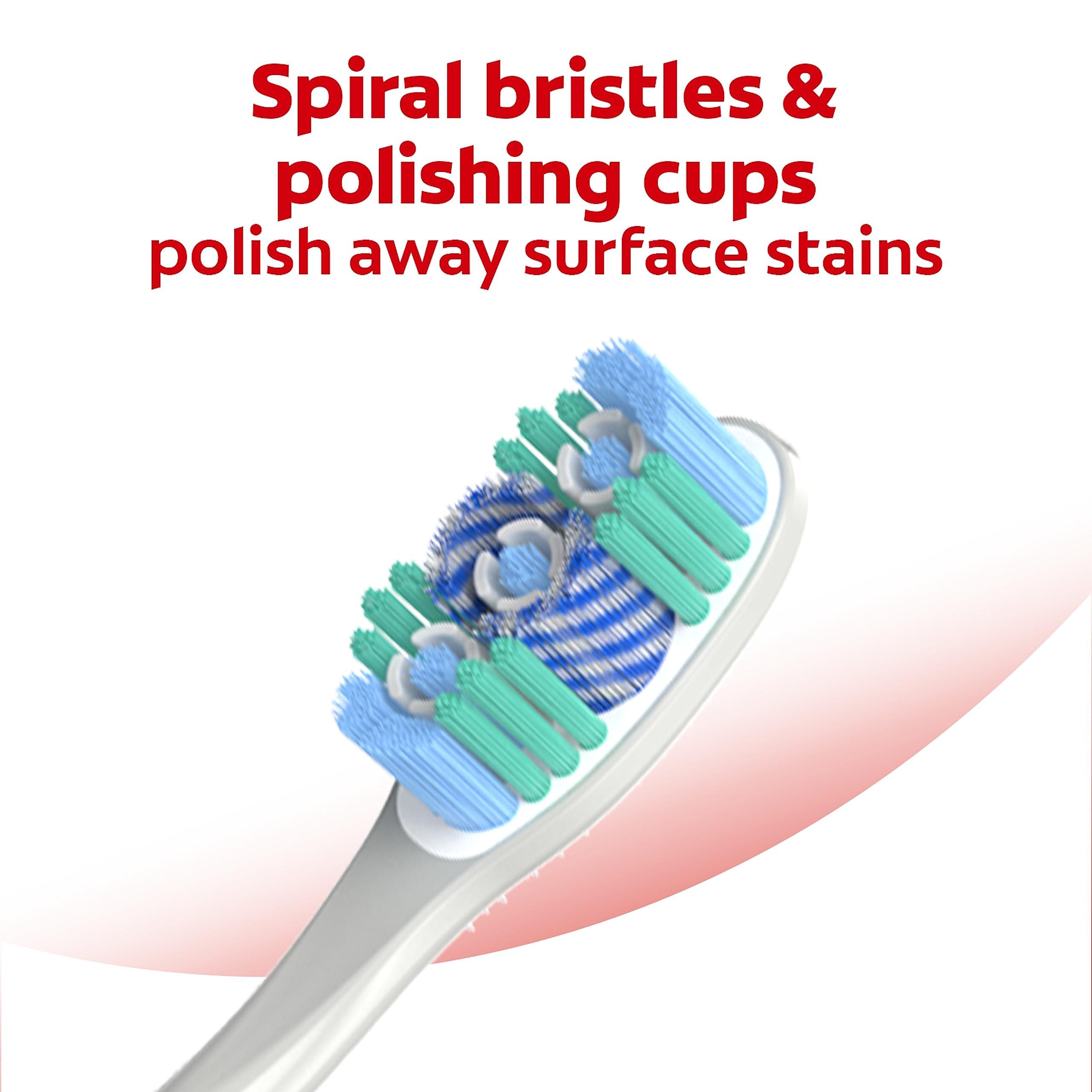 Colgate 360 Optic White Whitening Toothbrush, Adult Soft Toothbrush with Whitening Cups, Helps Whiten Teeth and Removes Odor Causing Bacteria, 4 Pack - Image 4