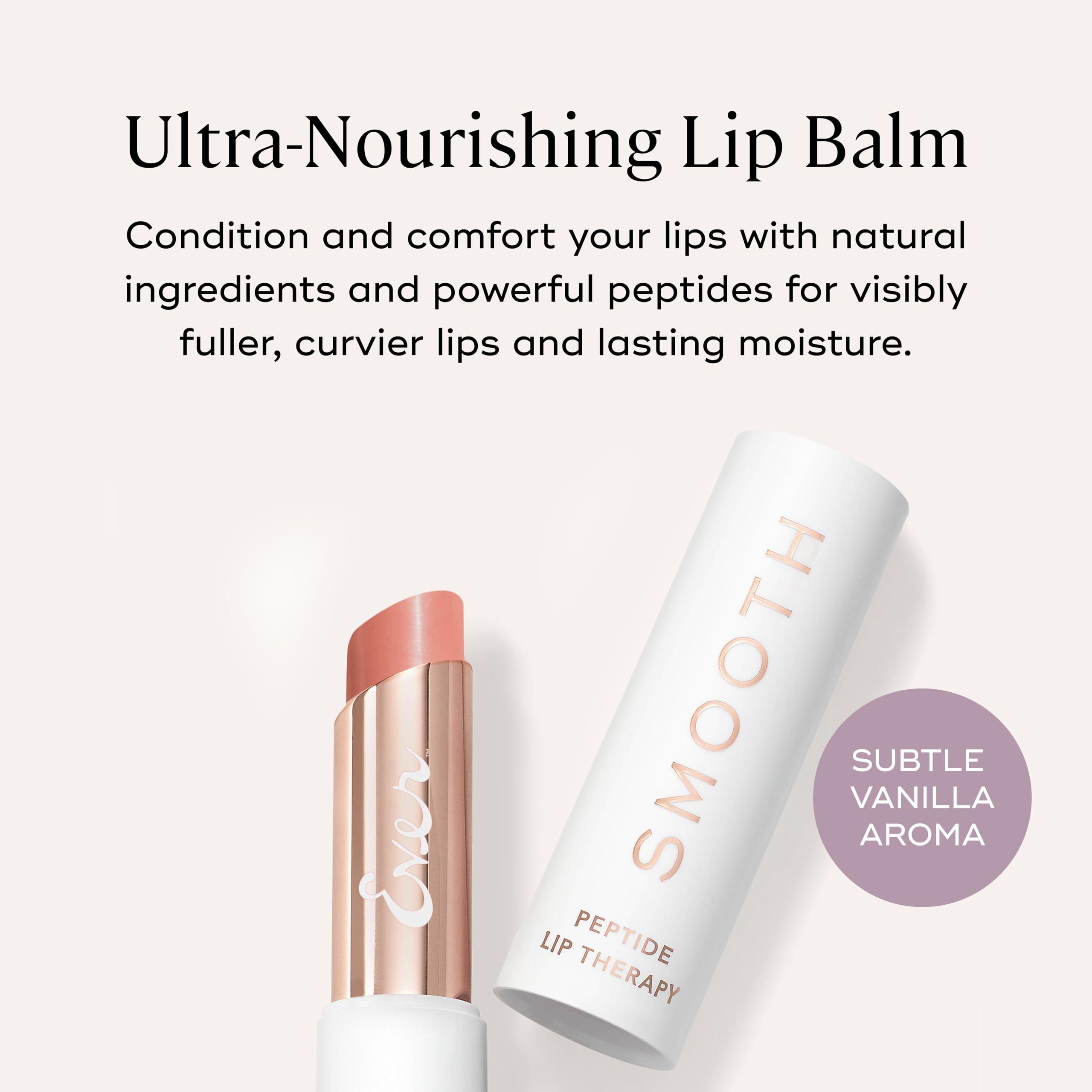EVER SMOOTH Peptide Lip Therapy Collagen Balm with Coconut, Argan, Camellia Oils - PETAL (Soft, Neutral Pink) - Image 2
