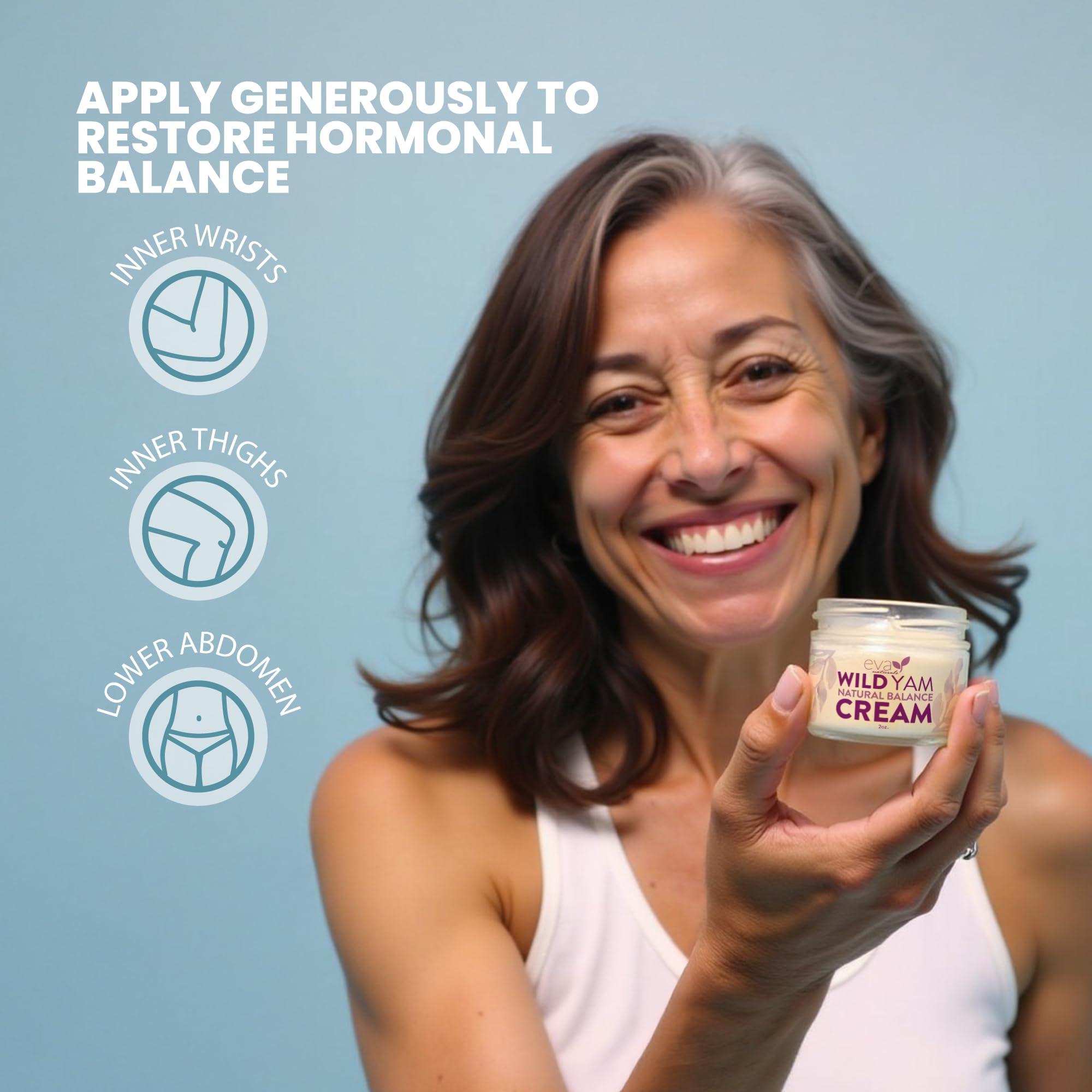 Wild Yam Cream For Hormone Balance - Wild Yam Root Moisturizer With Chaste Tree Berries & Red Clover - Shea Butter Moisturizer For Hormonal Balancing - Enriched Wild Yam Root Cream For Women (2 oz) - Image 3