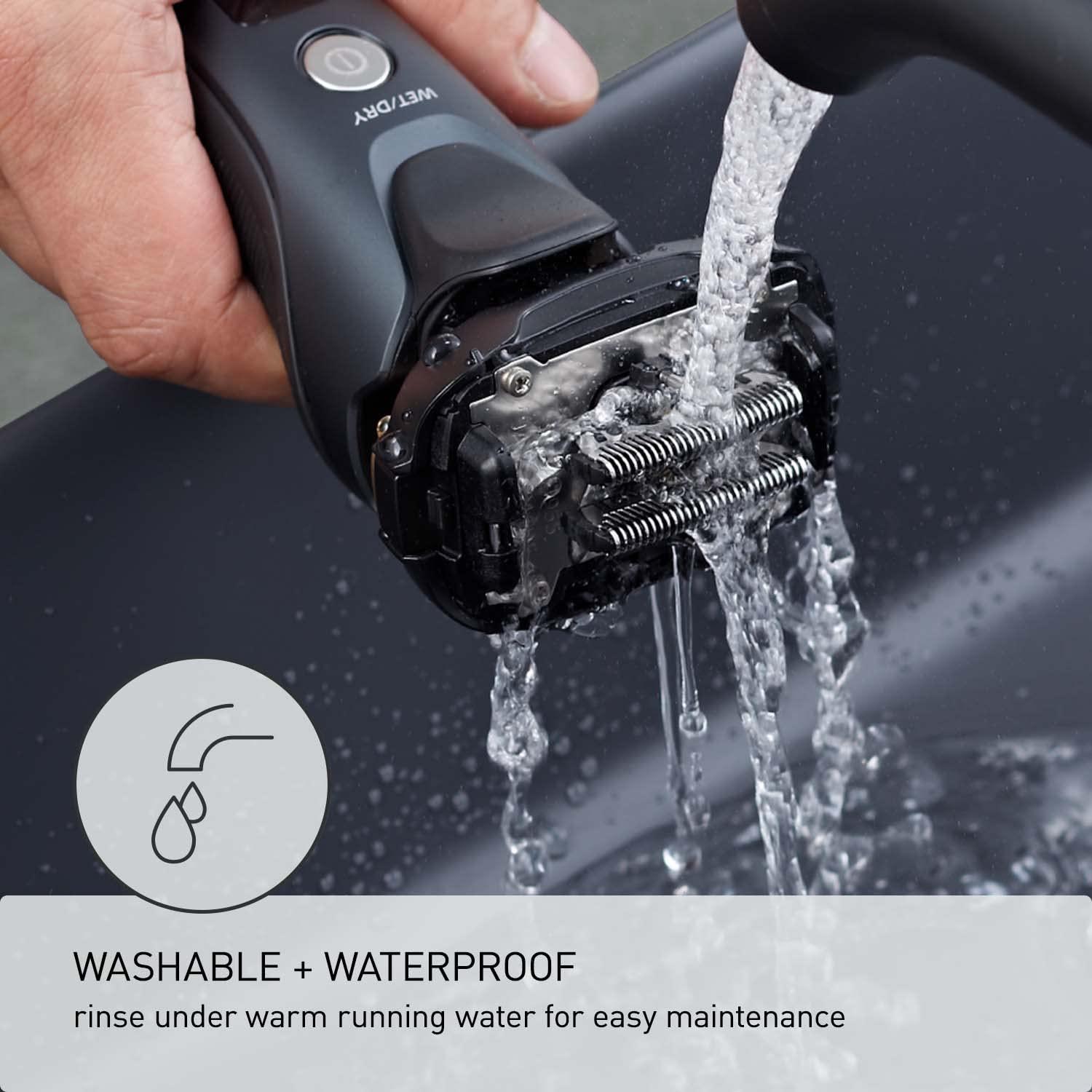 Panasonic ARC5 Electric Razor for Men with Pop-up Trimmer, Wet Dry 5-Blade Electric Shaver with Intelligent Shave Sensor and 16D Flexible Pivoting Head - ES-LV67-K (Black) - Image 10