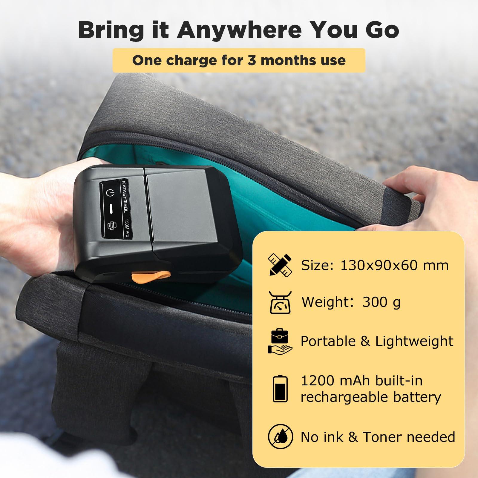 SUPVAN T50M Pro Bluetooth Label Maker Machine with 3 Tapes, Wide Waterproof Label, Versatile App with 40 Fonts and 450+ Icons, Inkless Labeler for Home, Kitchen, School, Office Organization, Black - Image 7