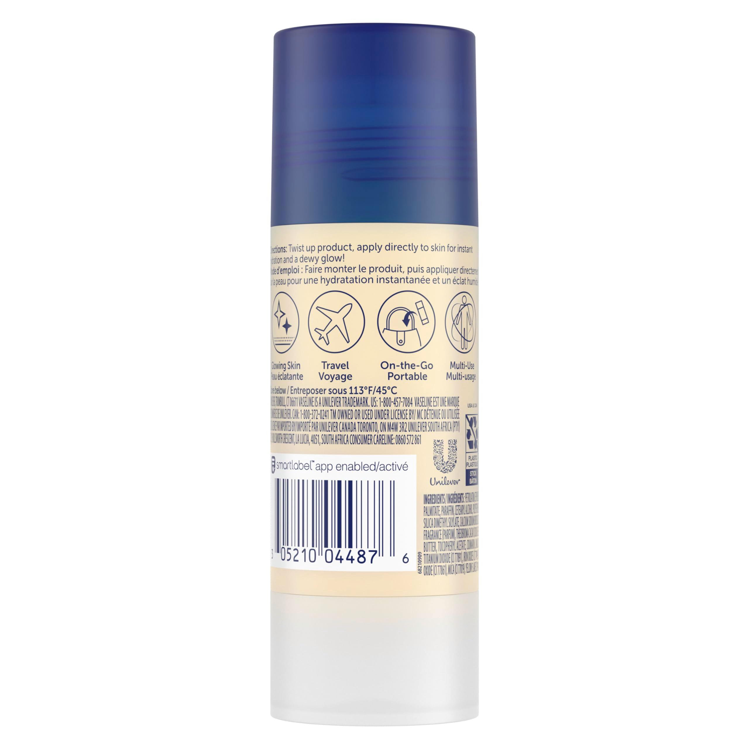 Vaseline Cocoa Shimmer Jelly Stick – Non-Greasy Moisturizer for Glowing Skin, Face & Body Lotion, Travel-Size, 1.4 Oz Ea, Pack of 3. - Image 2