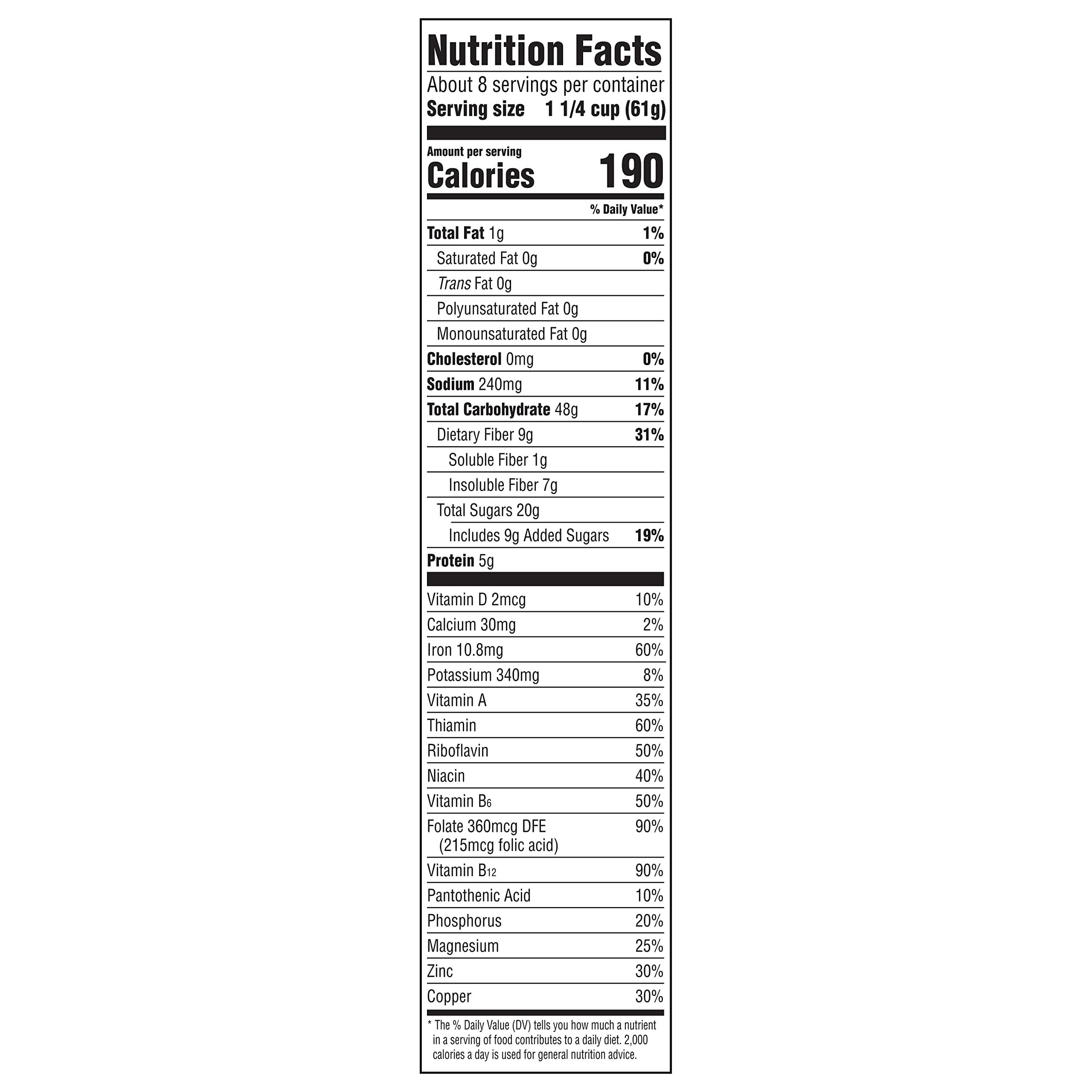 Post Raisin Bran®, Whole Grain Wheat & Bran Breakfast Cereal, Kosher, 16.6 Ounce - Image 2
