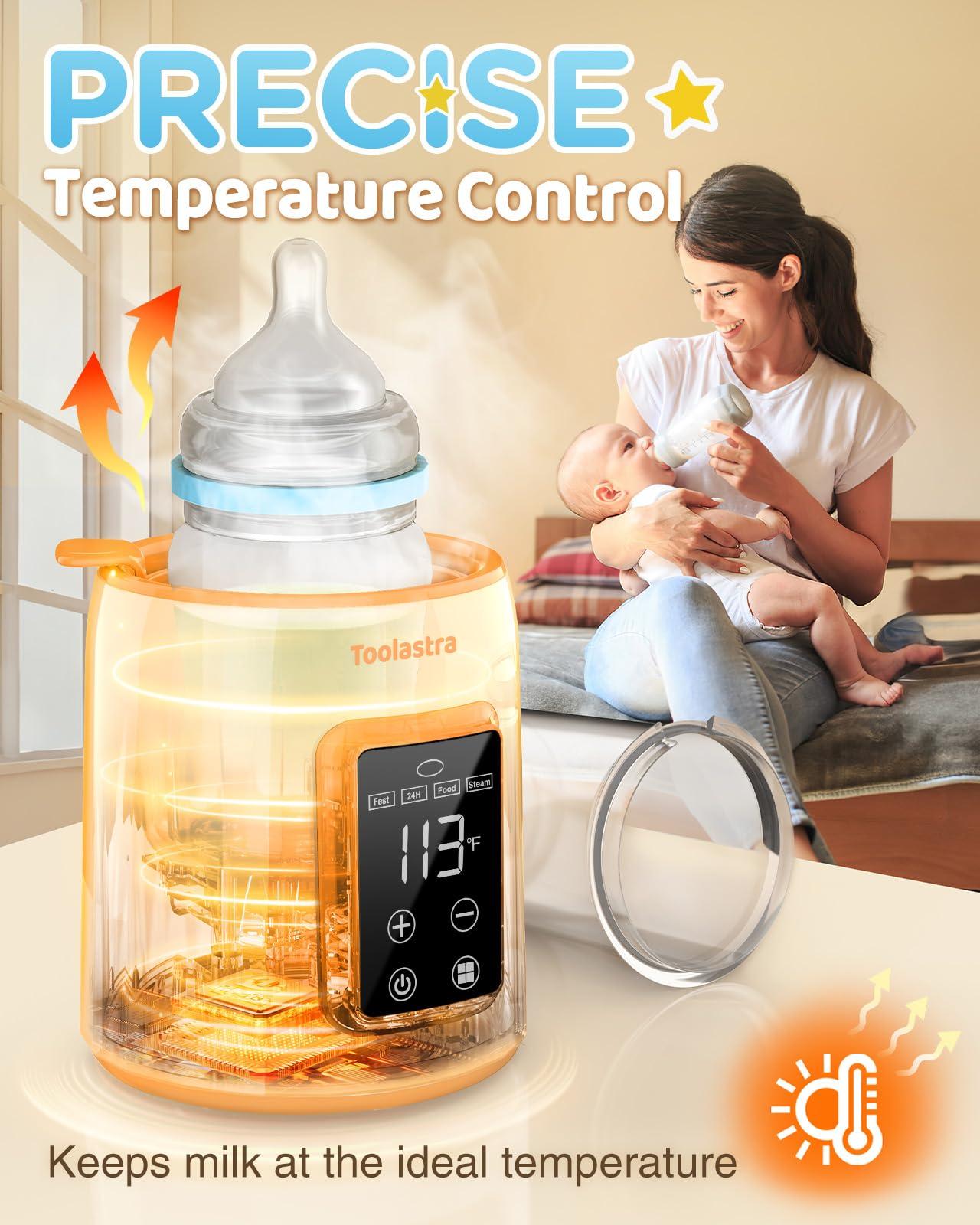 Bottle Warmer, Faster Heating Baby Milk Warmers for All Bottles with Accurate Temp Control Water Bath Tech and Auto Shut-Off, BPA-Free Multifunctional Bottle Warmer for Breastmilk and Formula - Image 5