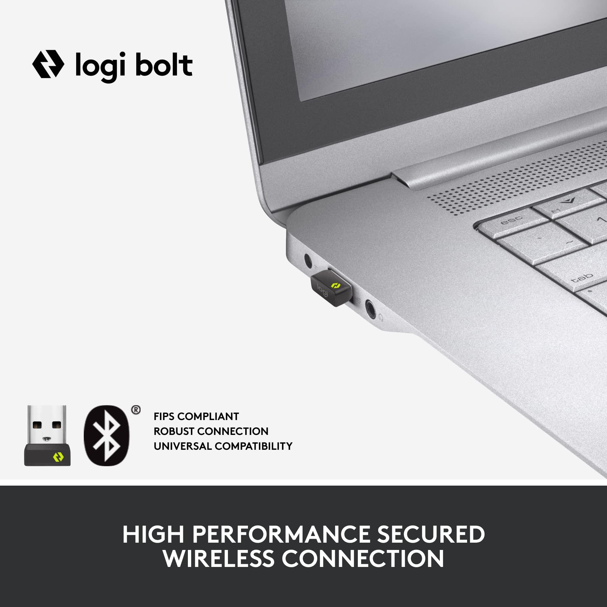 Logitech Signature M650 for Business Wireless Mouse, for Small to Medium Sized Hands, Logi Bolt, Bluetooth, SmartWheel - Graphite - Image 2