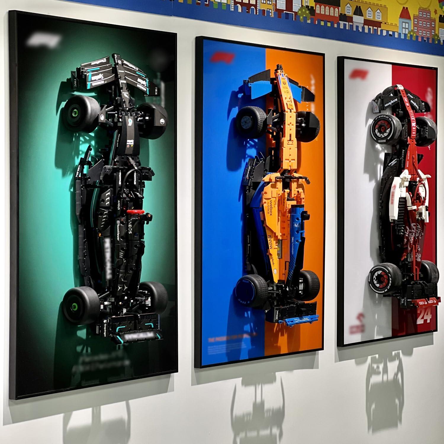 iLuane Display Wallboard for Lego Technic Mercedes-AMG F1 W14 E Performance Race Car Building Set 42171, Adult Collectibles Wall Mount, Home or Office Décor, Gradient Color (No Car Included) - Image 6